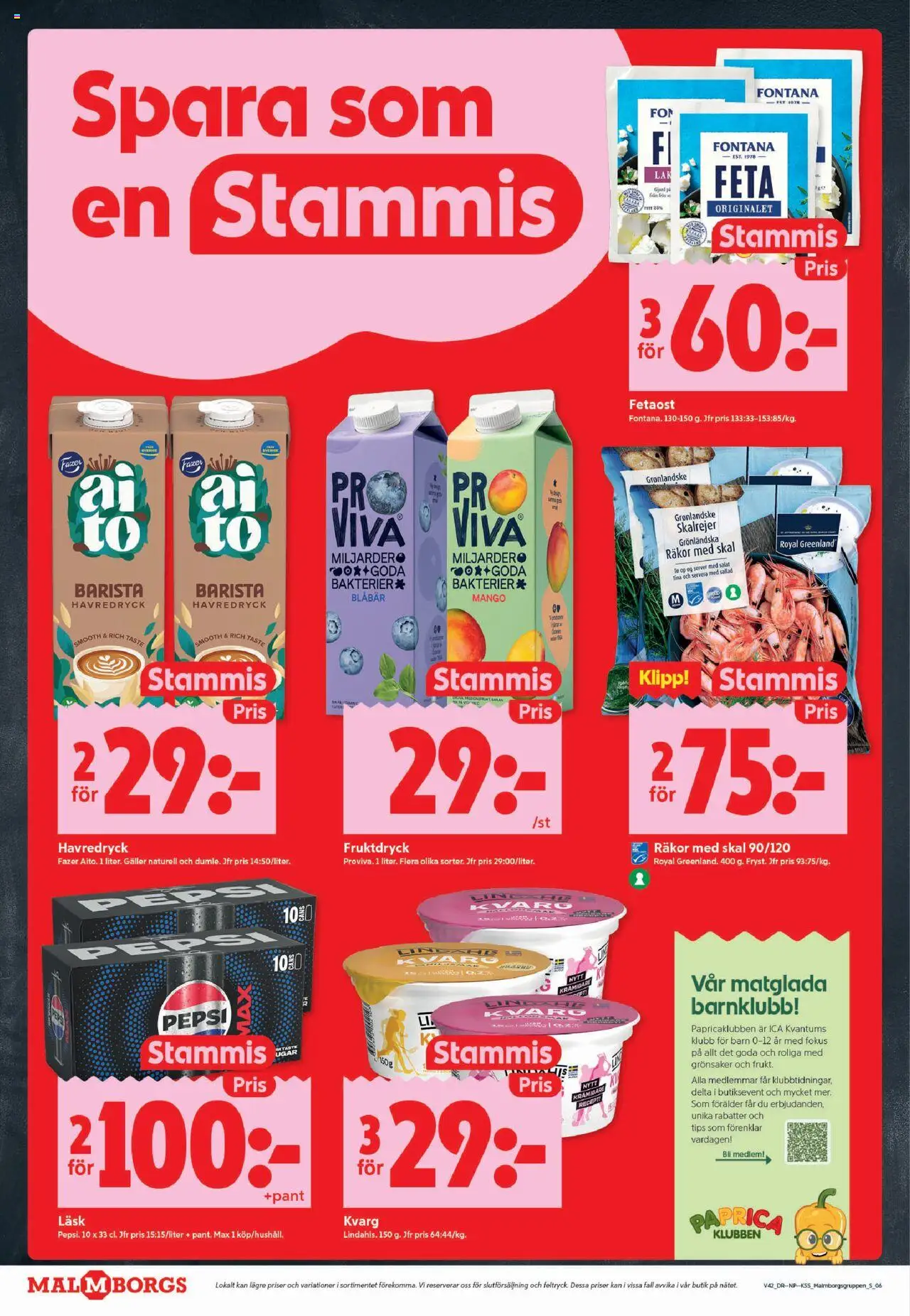 ICA Kvantum reklamblad aktuell från 13.10.2025 | Sida: 6 | Produkter: Galler, Havredryck, Sallad, Blåbär