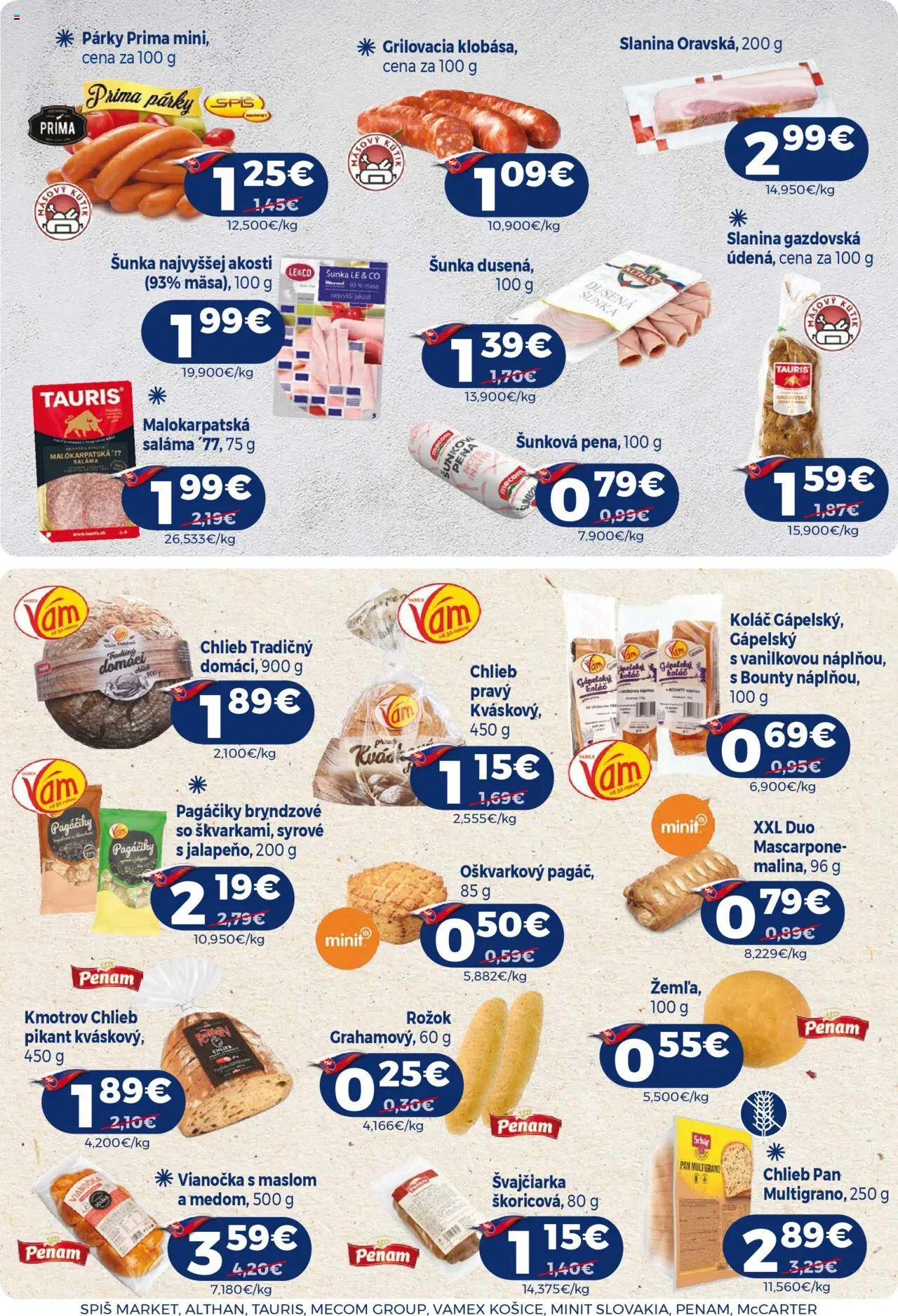 Milk Agro leták │ platný od 13.08.2025 | Strana: 8 | Produkty: Chlieb, Saláma, Rožok, Mascarpone