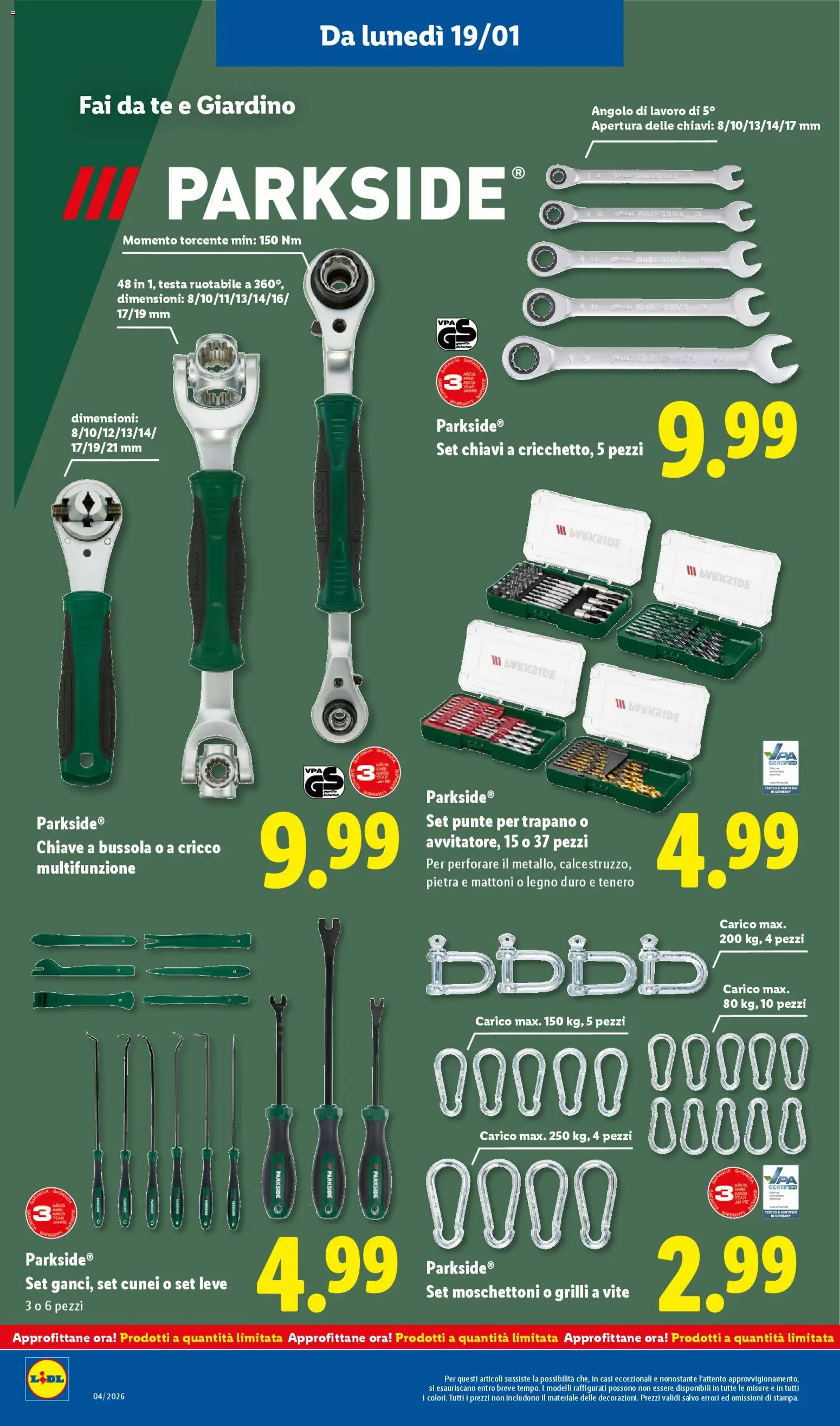 Volantino Lidl del 19.01.2026 | Pagina: 32 | Prodotti: Tè, Trapano