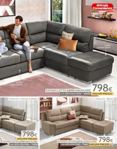Anteprima del volantino Mondo Convenienza Pocket Gennaio catalogo valido a partire dal 04.01.2026 | Pagina: 63 | Prodotti: Divano letto, Contenitore, Letto, Divano