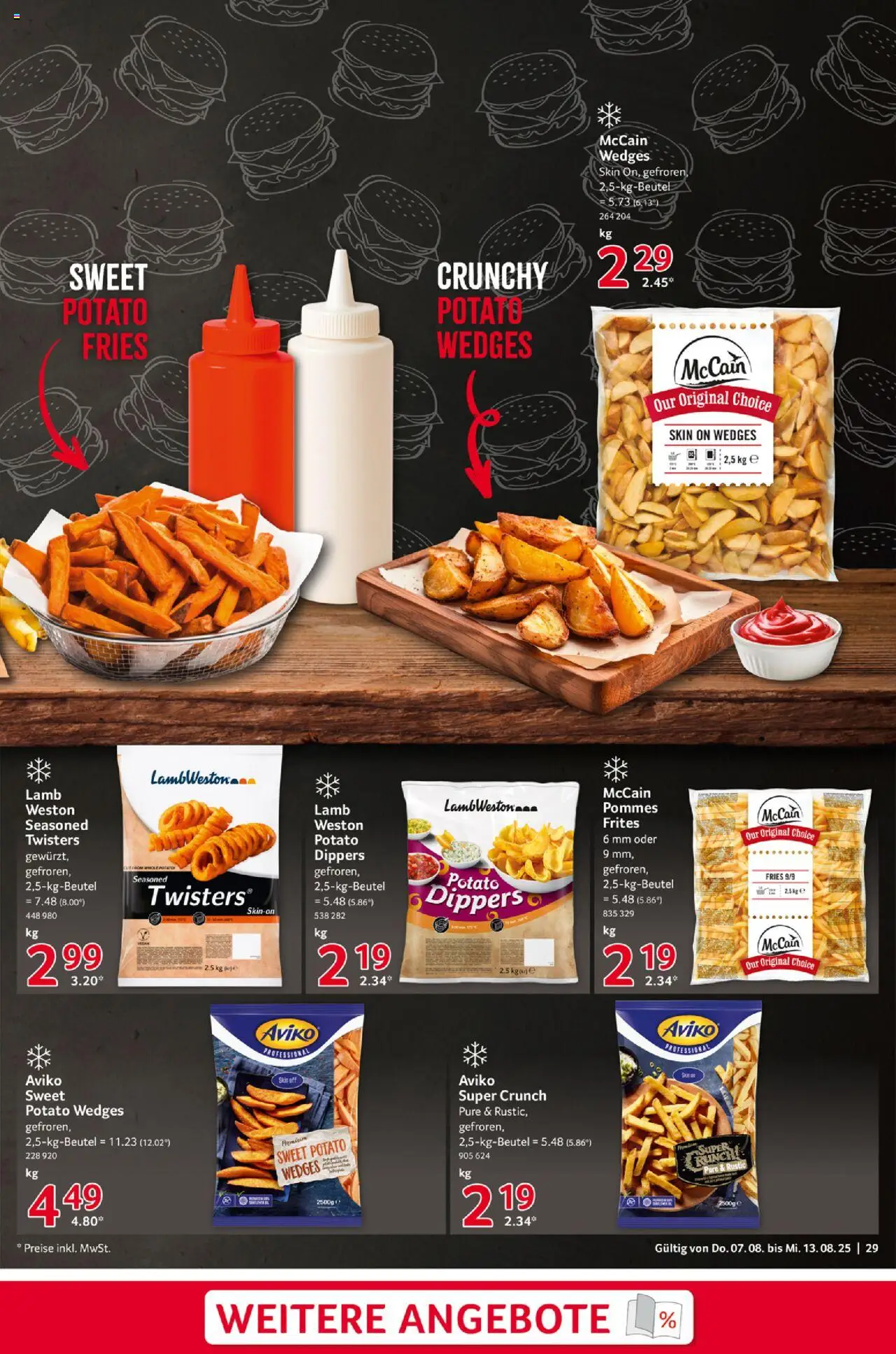 Selgros Prospekt 	 - gültig ab dem 07.08.2025 | Seite: 29 | Produkte: Pommes, McCain
