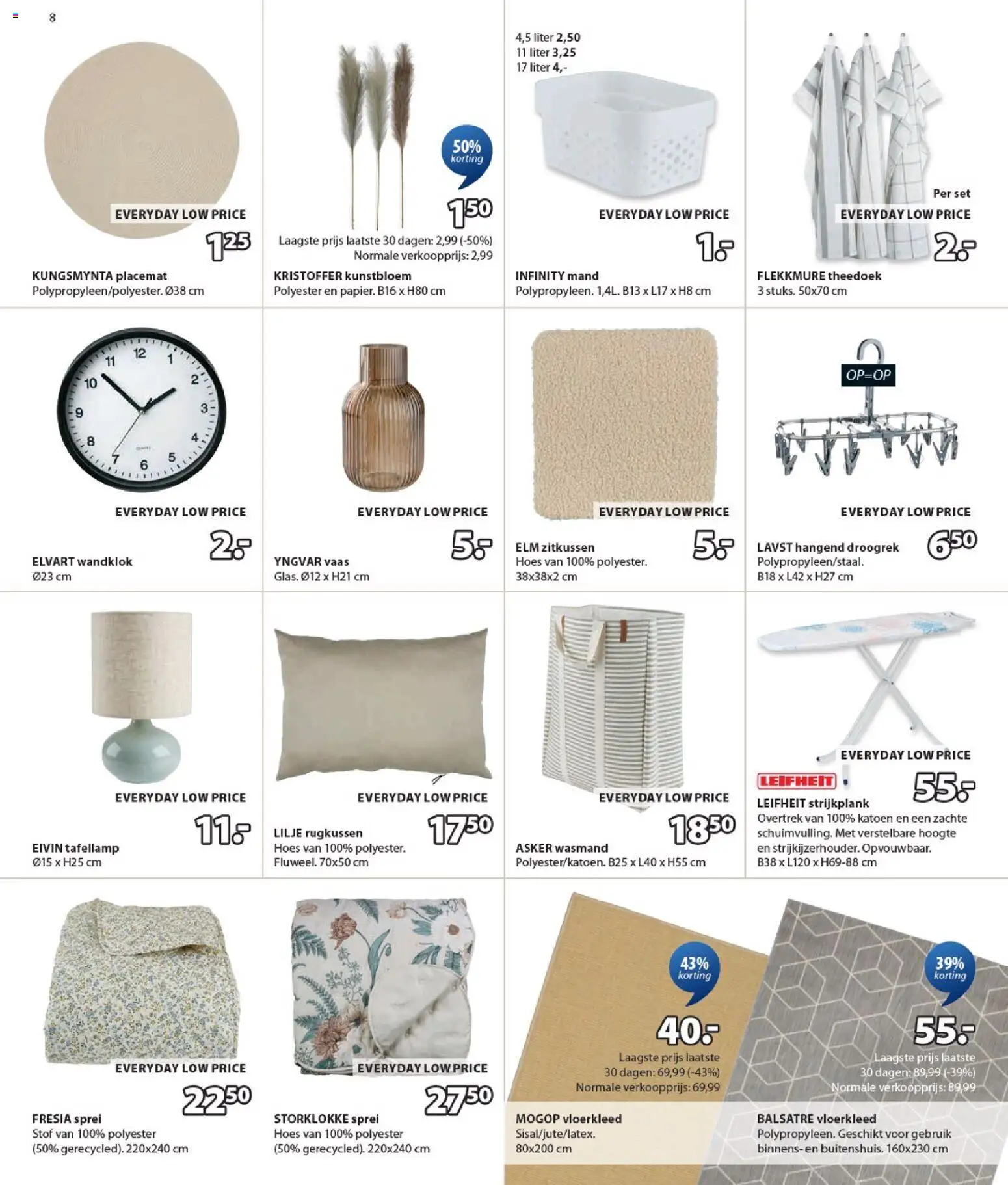 {H1} | Pagina: 8 | Producten: Mand, Vaas