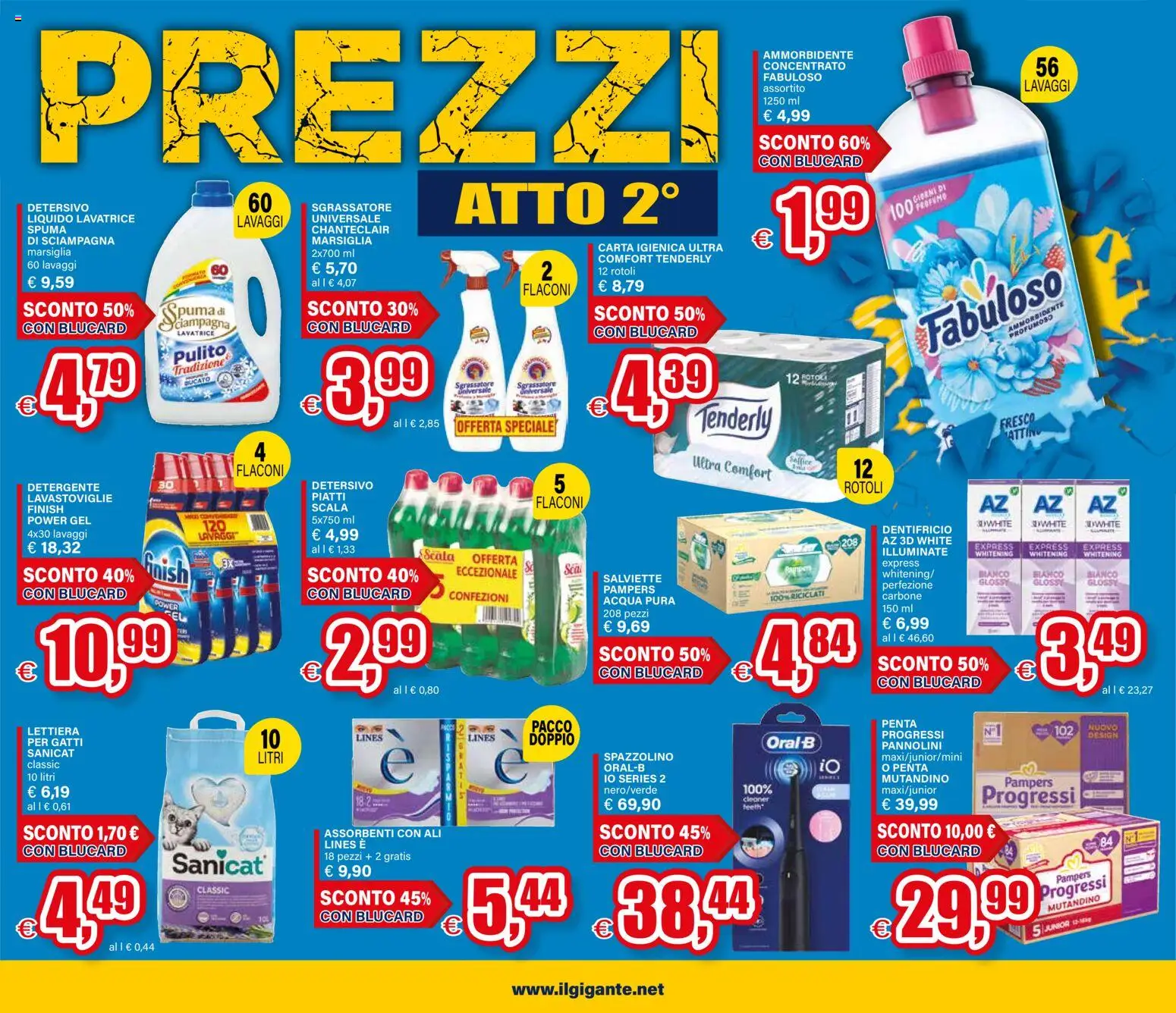 Volantino Il Gigante del 27.10.2025 | Pagina: 3 | Prodotti: Carta igienica, Detergente, Acqua, Scala