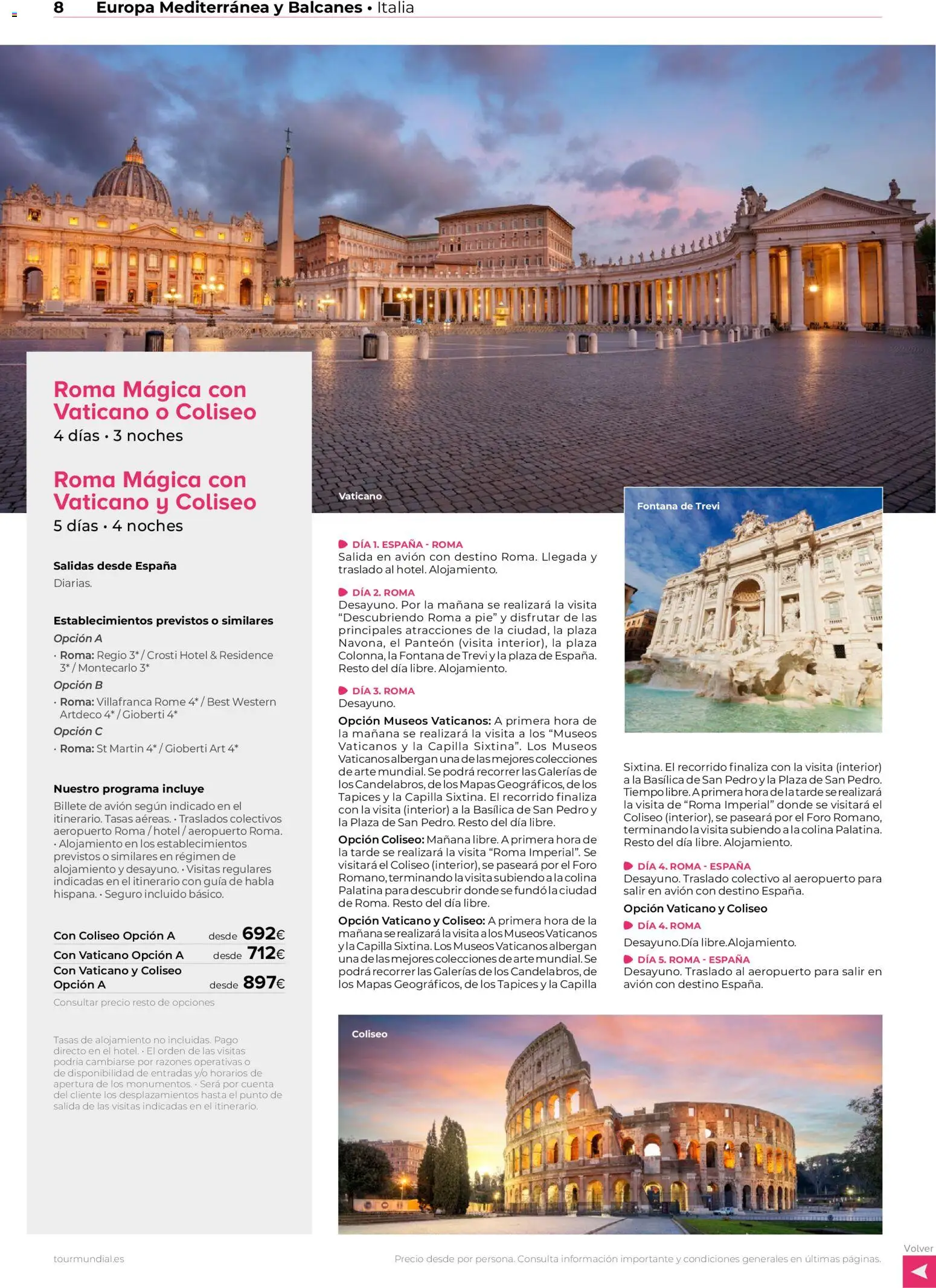 Viajes El Corte Inglés Europa │ válido desde el 01.01.2026 | Página: 8