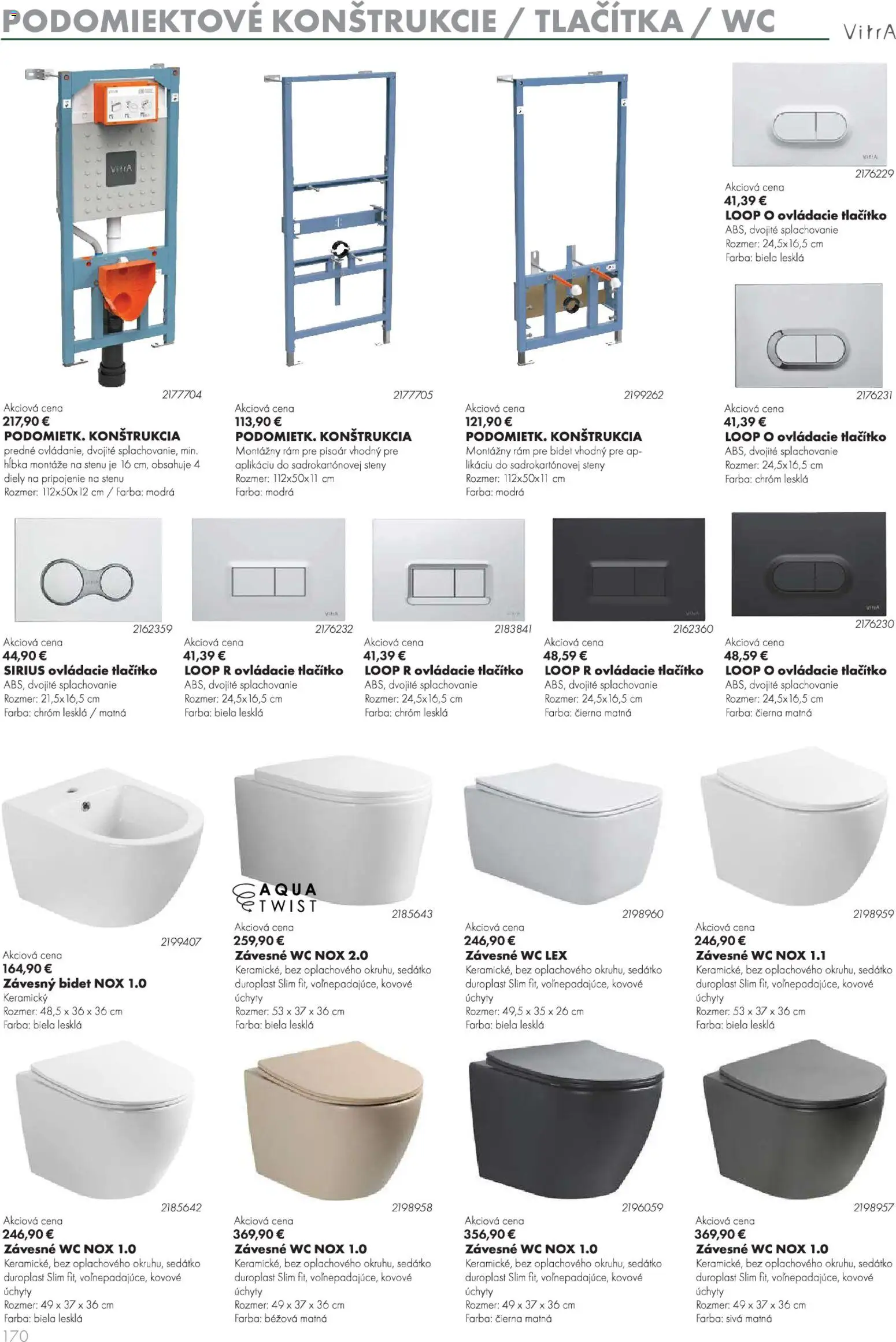 Nové Ingema akcie – leták je platný od 29.10.2025 | Strana: 172 | Produkty: Rám, Wc