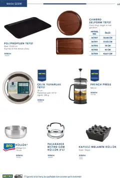 26.12.2025 tarihinden itibaren geçerli olan Metro kataloğu önizlemesi | Sayfa: 64 | Ürünler: Masa, Ceviz, Ağırlık, French press