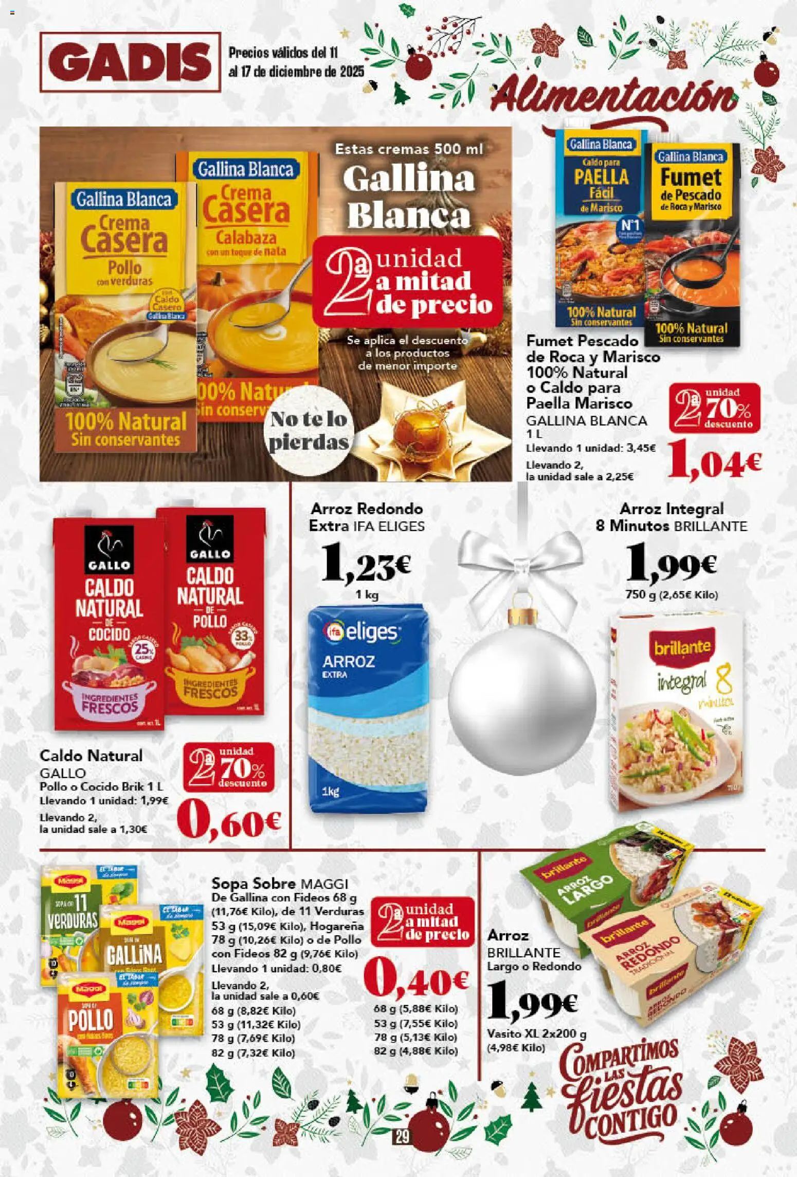 Gadis - folleto │ válido desde el 11.12.2025 | Página: 29 | Productos: Πράσινο τσάι, Arroz, Fideos, Té