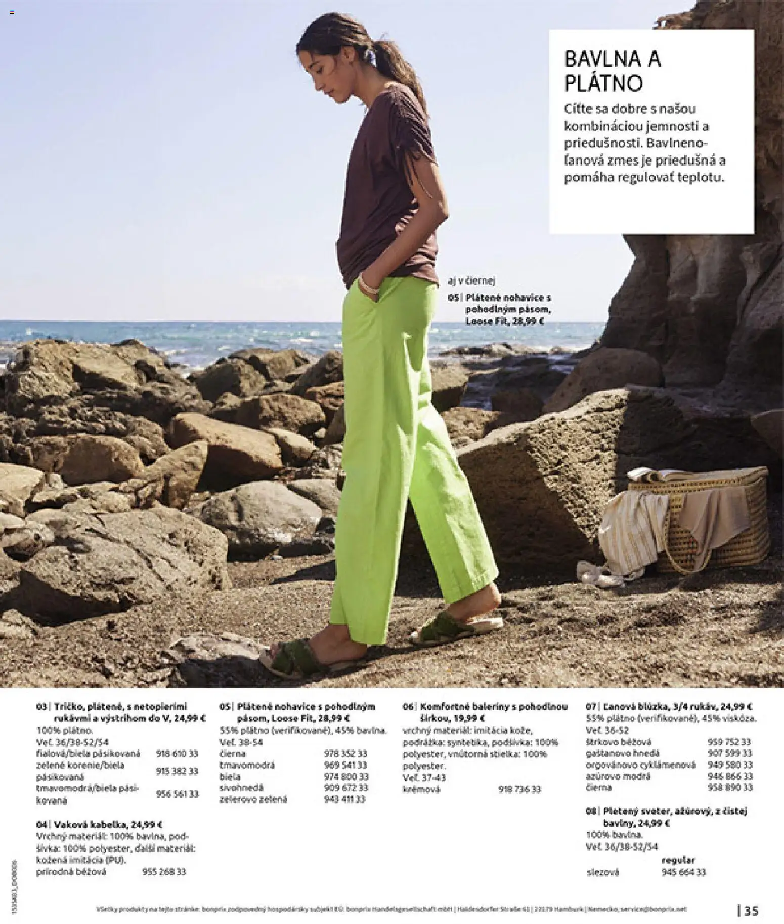 Nové Bonprix akcie – leták je platný od 10.03.2026 | Strana: 37 | Produkty: Nohavice