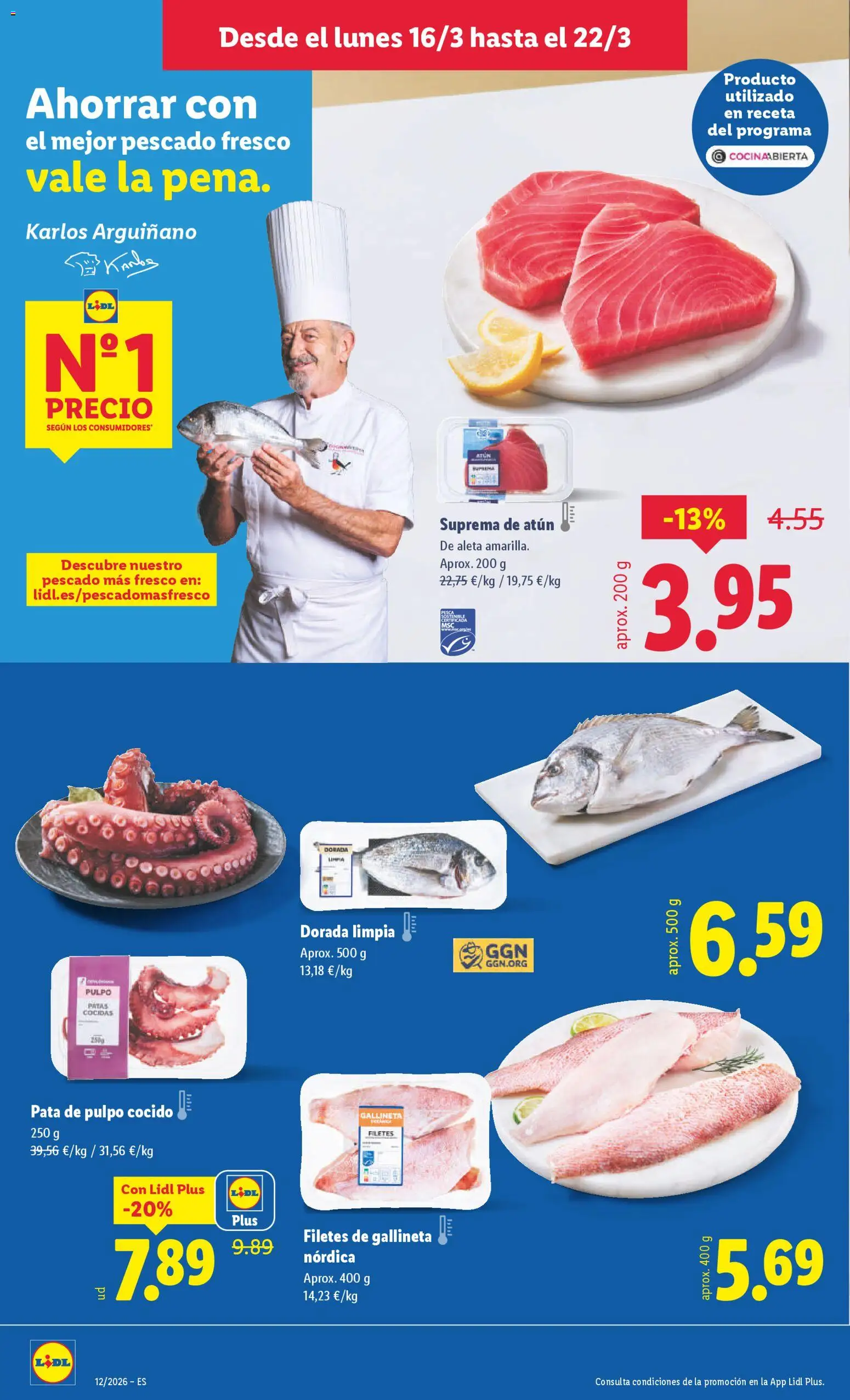 Lidl folleto │ válido desde el 16.03.2026 | Página: 4 | Productos: Pescado