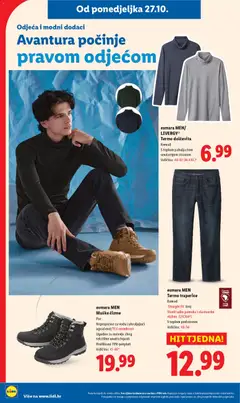 esmara MEN Termo traperice, Komad. 'Straight fit' kroj. Visoki udio pamuka i elastansko vlakno (LYCRA®). S toplom podstavom. Veličine: 48-56 - Pregled kataloga iz trgovine Lidl, vrijedi od 27.10.2025 | Stranica: 26 | Proizvodi: Odjeća, Čizme, Traperice