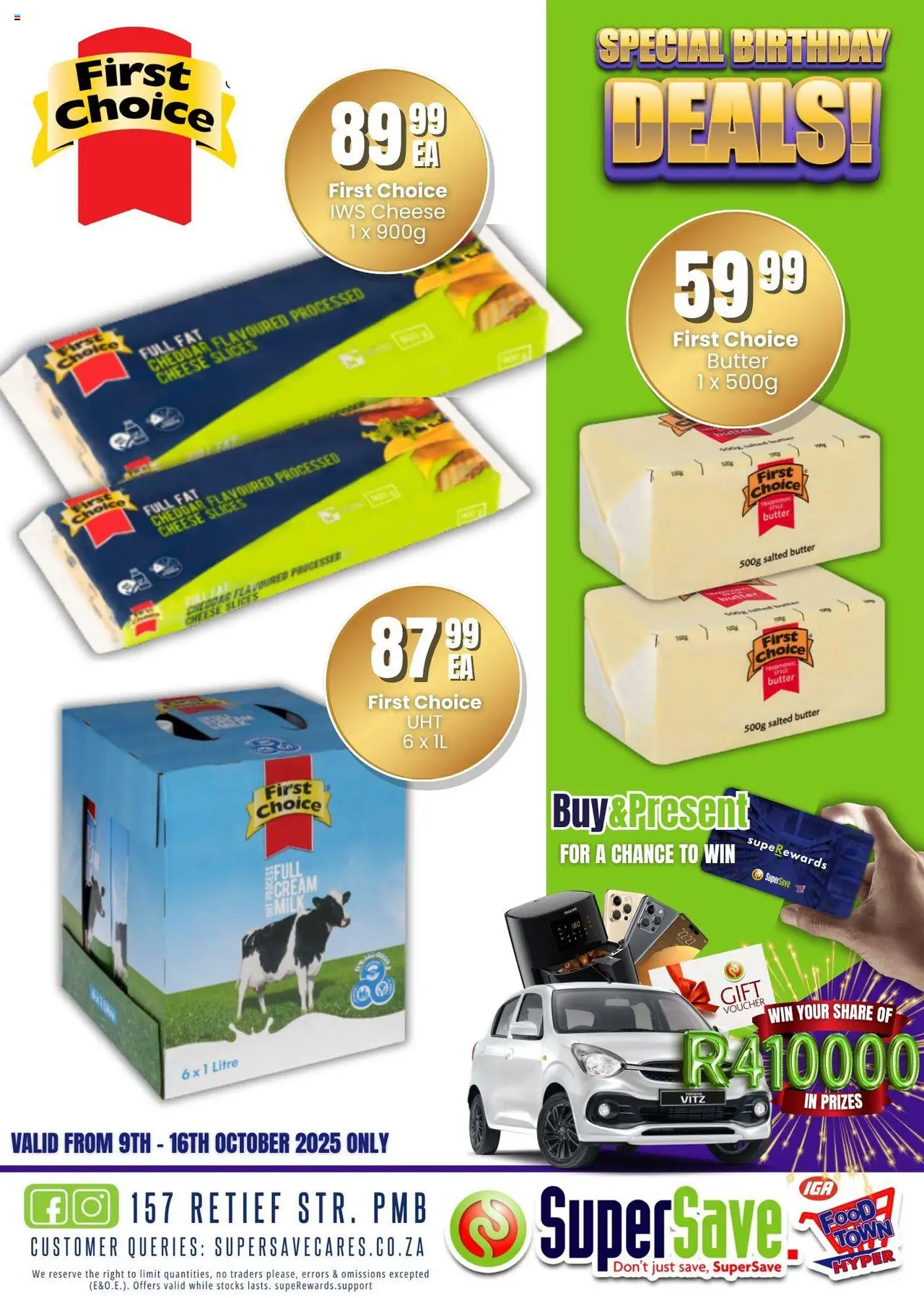 New Super Save catalogue – valid from 09.10.2025 | Page: 16 | Products: Butter, Cheese