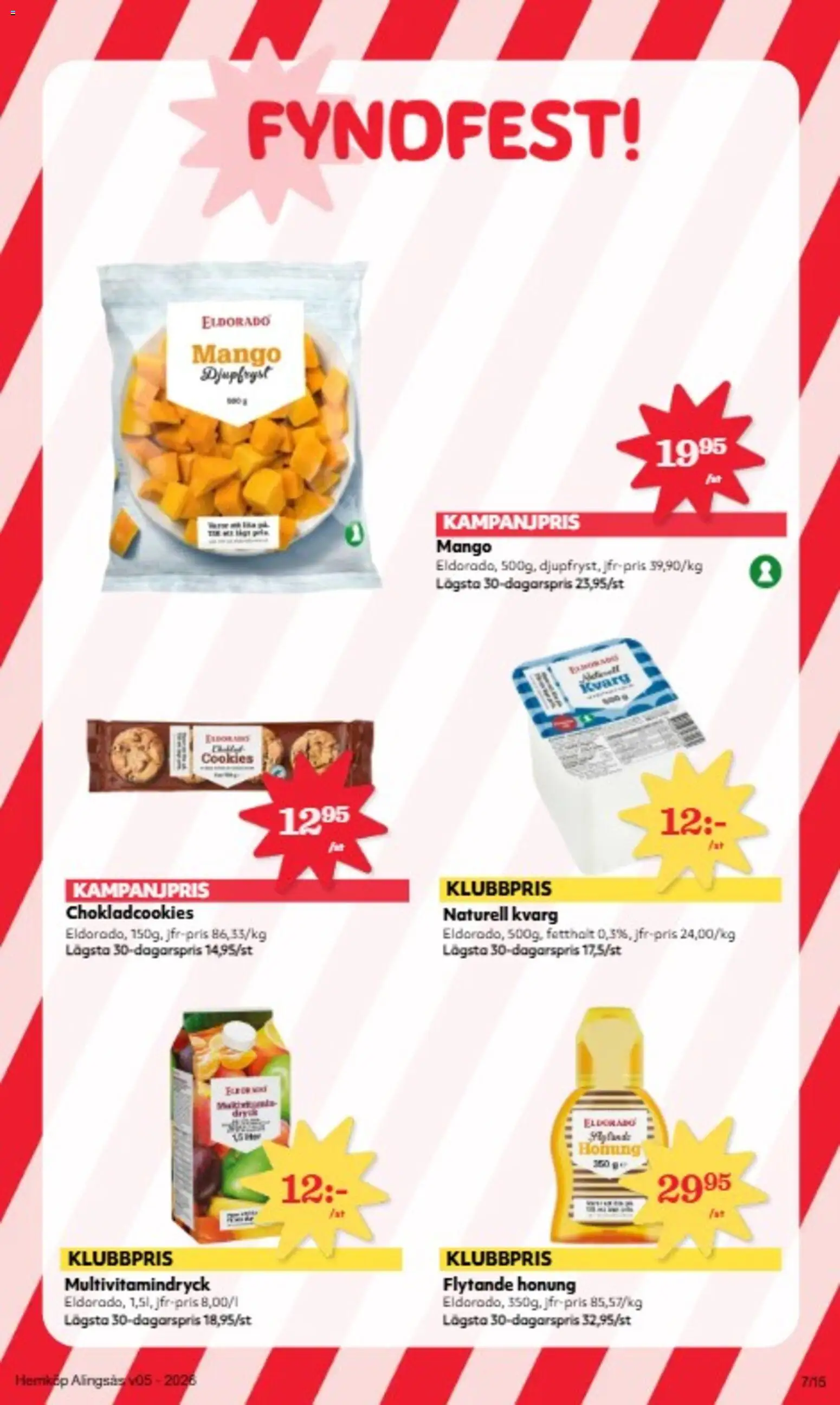 Hemköp reklamblad aktuell från 26.01.2026 | Sida: 7 | Produkter: Mango, Kvarg