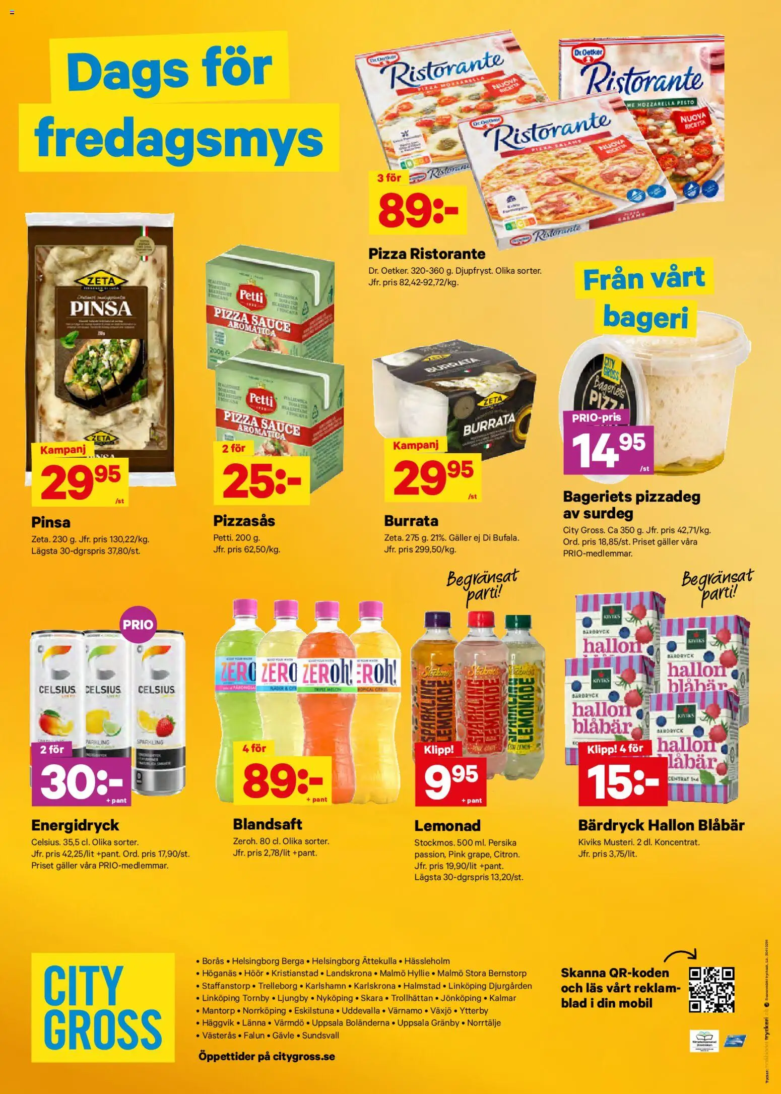 City Gross reklamblad aktuell från 20.04.2026 | Sida: 12 | Produkter: Galler, Energidryck, Persika, Blåbär