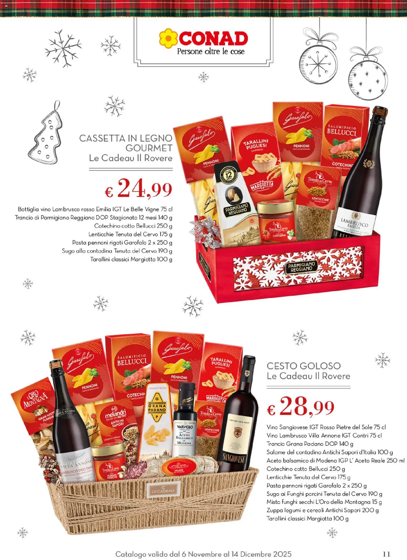 Volantino Conad del 06.11.2025 | Pagina: 11 | Prodotti: Lenticchie, Pasta, Parmigiano reggiano, Sugo