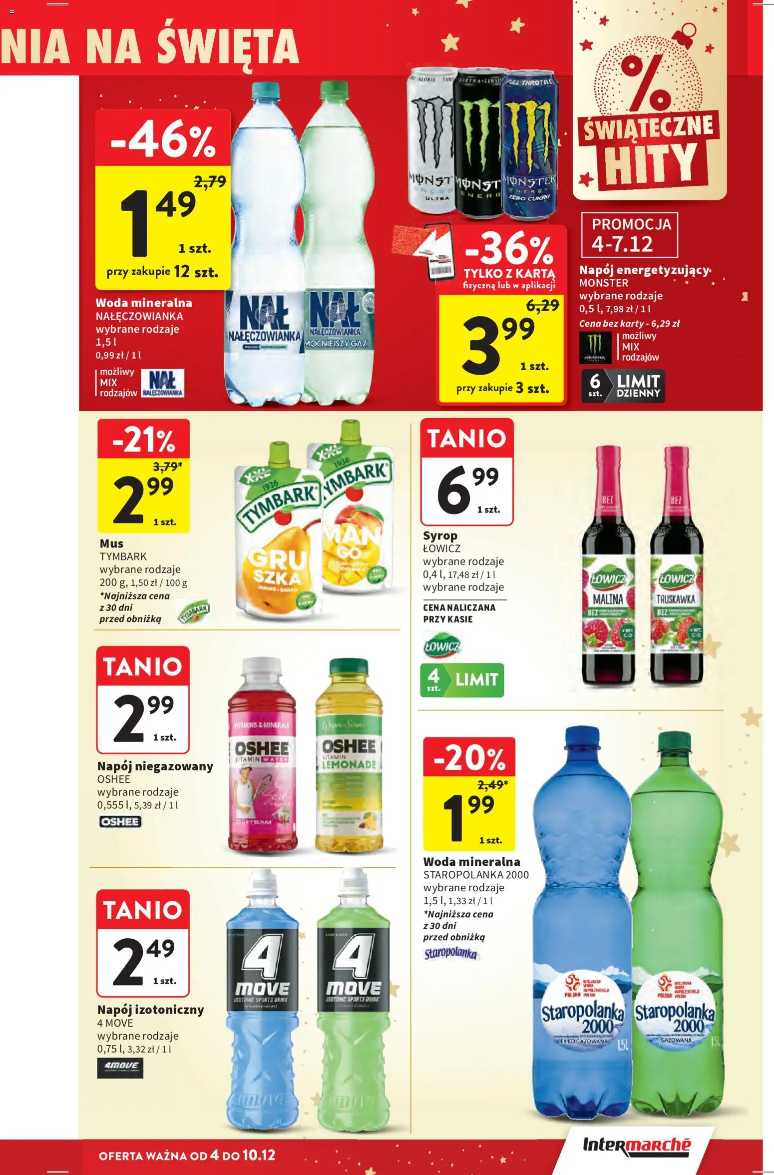 Intermarche Gazetka od 04.12.2025 | Strona: 53 | Produkty: Karta, Syrop, Malina, Woda
