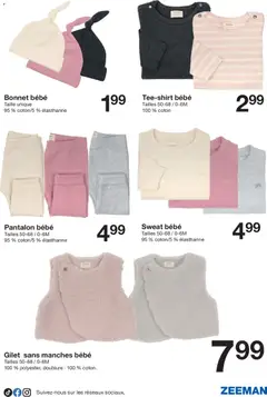 Zeeman - Prévisualisation de Zeeman catalogue Hiver valide à partir de 27.12.2025 | Page: 13 | Produits: Bonnet, Coton, Gilet, Pantalon