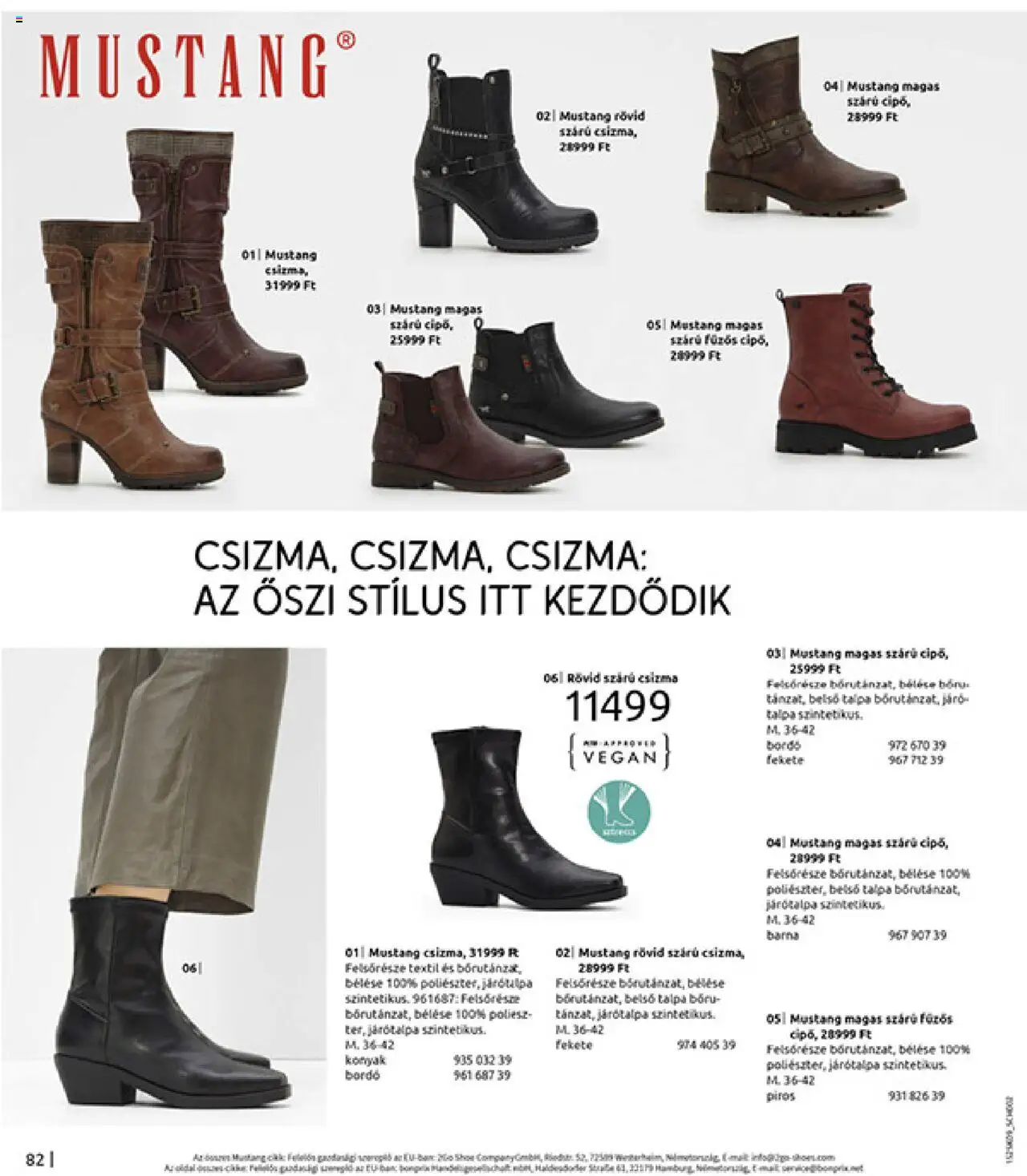 Bonprix akciós ujság - amely érvényes a következő dátumtól: 22.09.2025 | Oldal: 84 | Termékek: Csizma