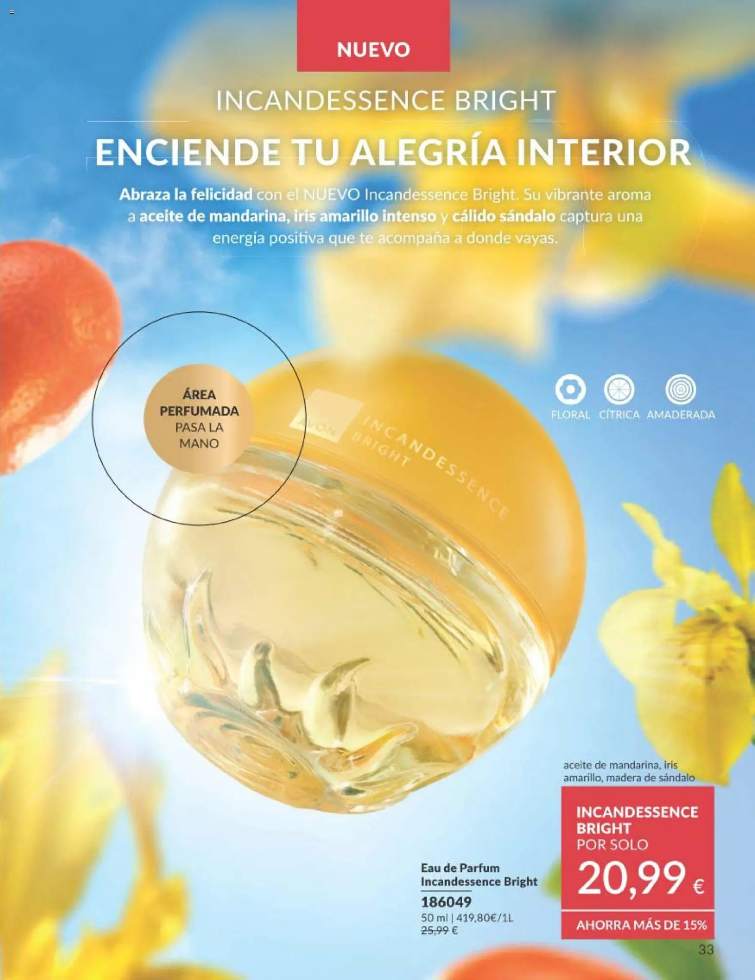 Catálogo AVON campaña 4 │ válido desde el 01.04.2026 | Página: 33 | Productos: Perfume, Aceite, Té, Eau de parfum