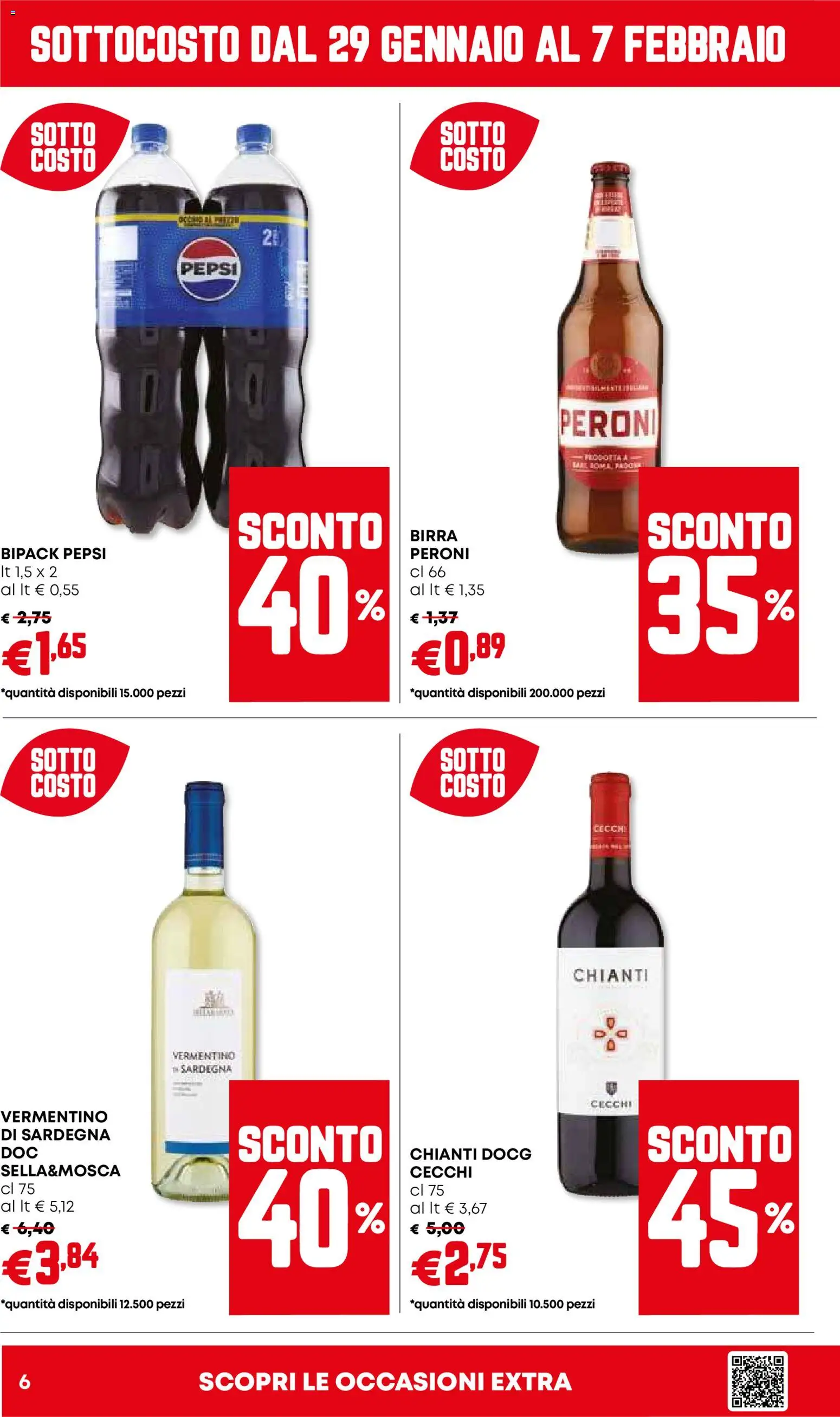 Volantino Panorama del 29.01.2026 | Pagina: 6 | Prodotti: Birra, Pepsi