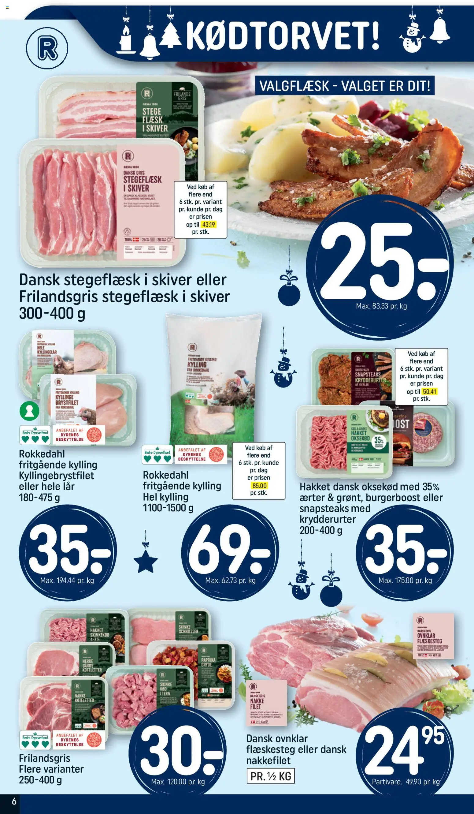 Rema 1000 tilbudsavis – gyldig fra 16.11.2025 | Side: 6 | Produkter: Oksekød, Ærter, Søm, Paprika