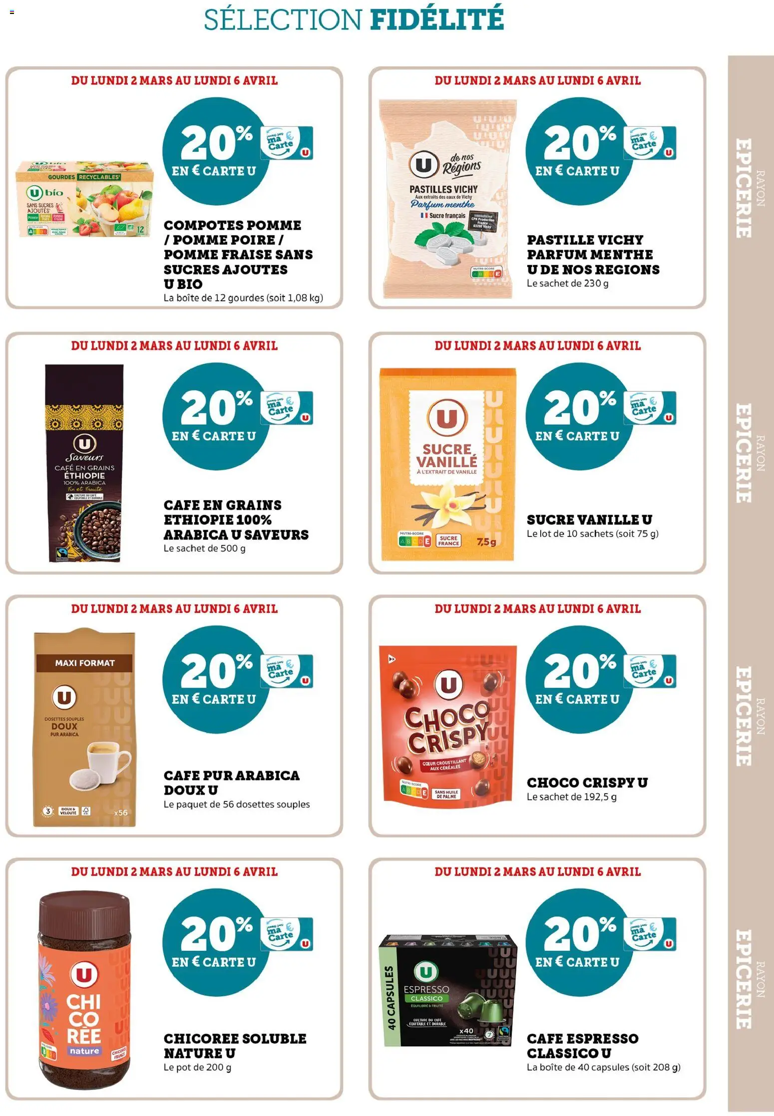 {H1} | Page: 7 | Produits: Fraise, Sucre, Menthe, Pomme