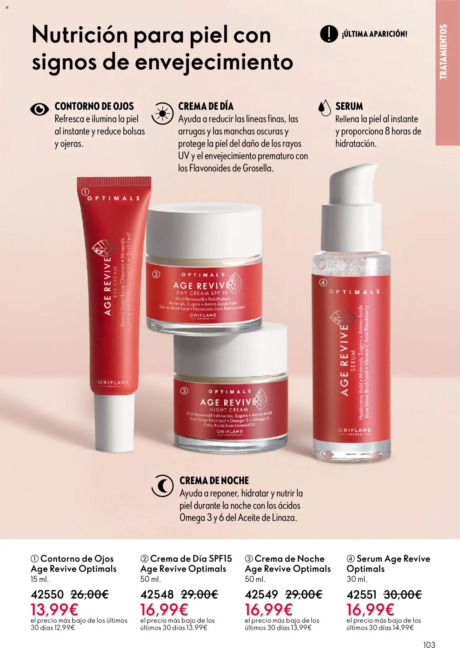 Oriflame - Catálogo Campaña 1 │ válido desde el 31.12.2025 | Página: 103 | Productos: Sérum, Aceite, Crema, Crema de día