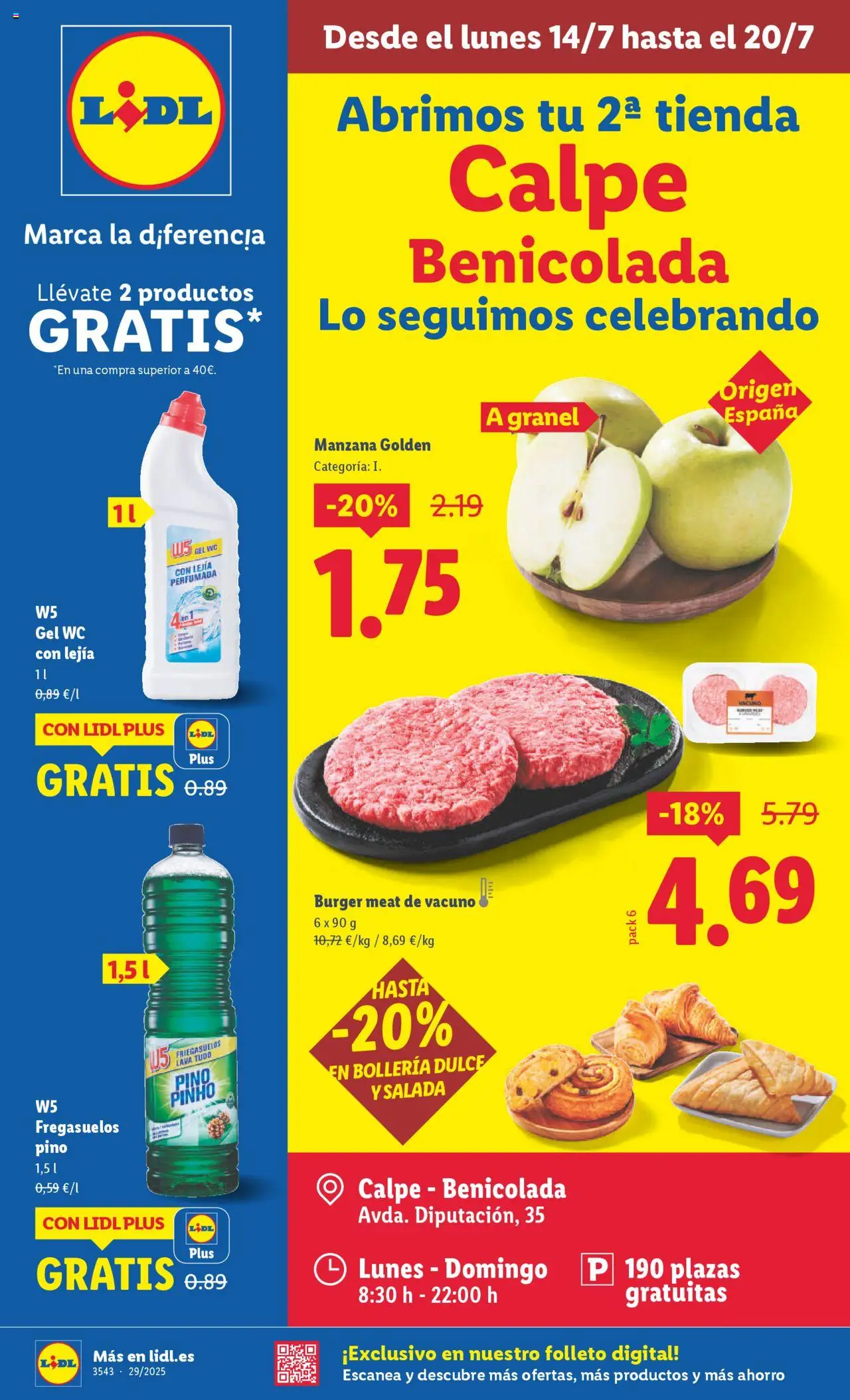 Lidl folleto │ válido desde el 14.07.2025 | Página: 1 | Productos: Manzana, Apple