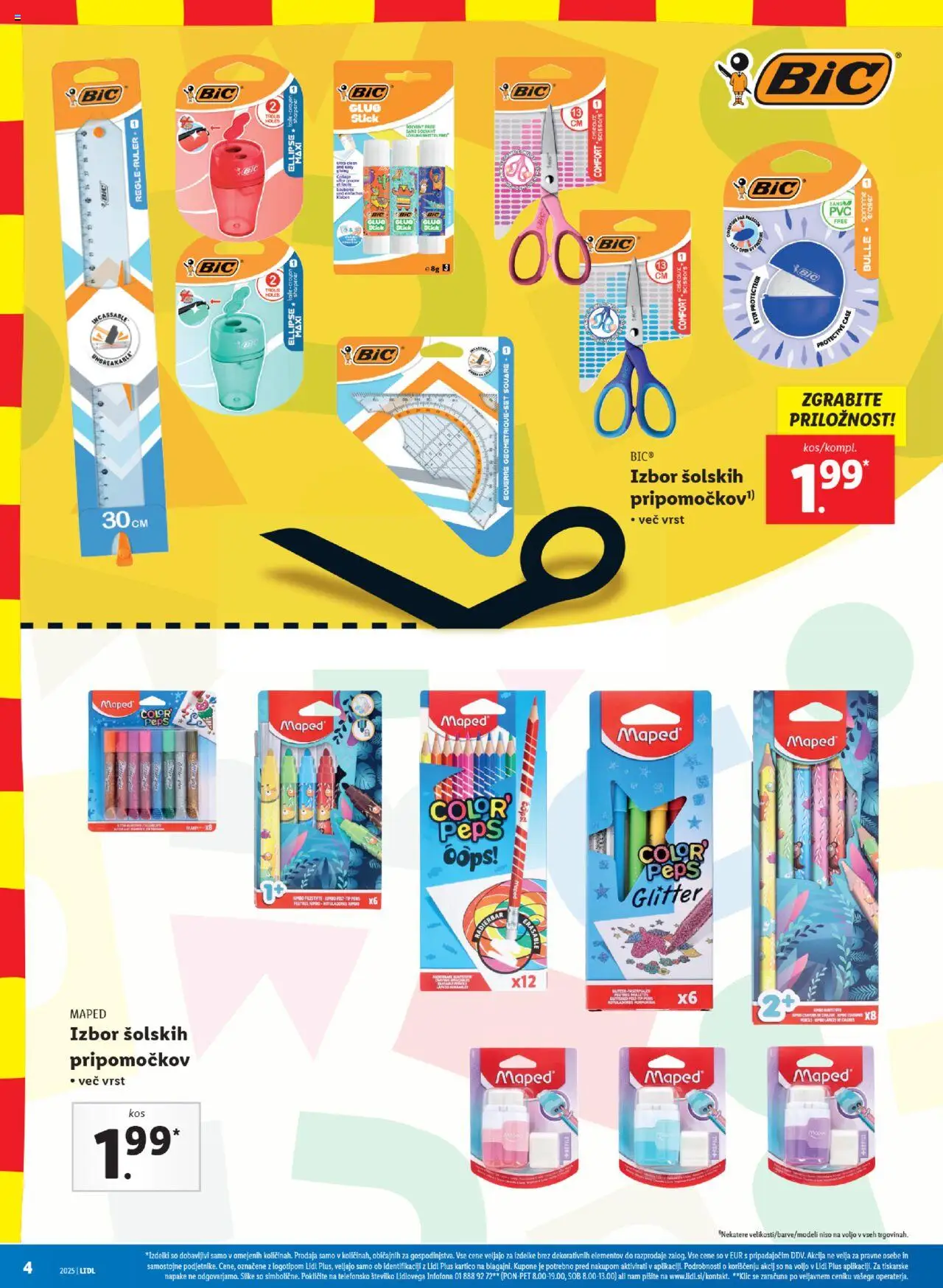 Lidl katalog vše za šolo │ velja od 30.06.2025 | Stran: 4