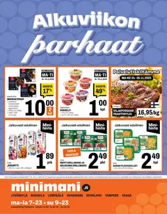 Minimani-mainoslehti voimassa 24.11.2025 alkaen
