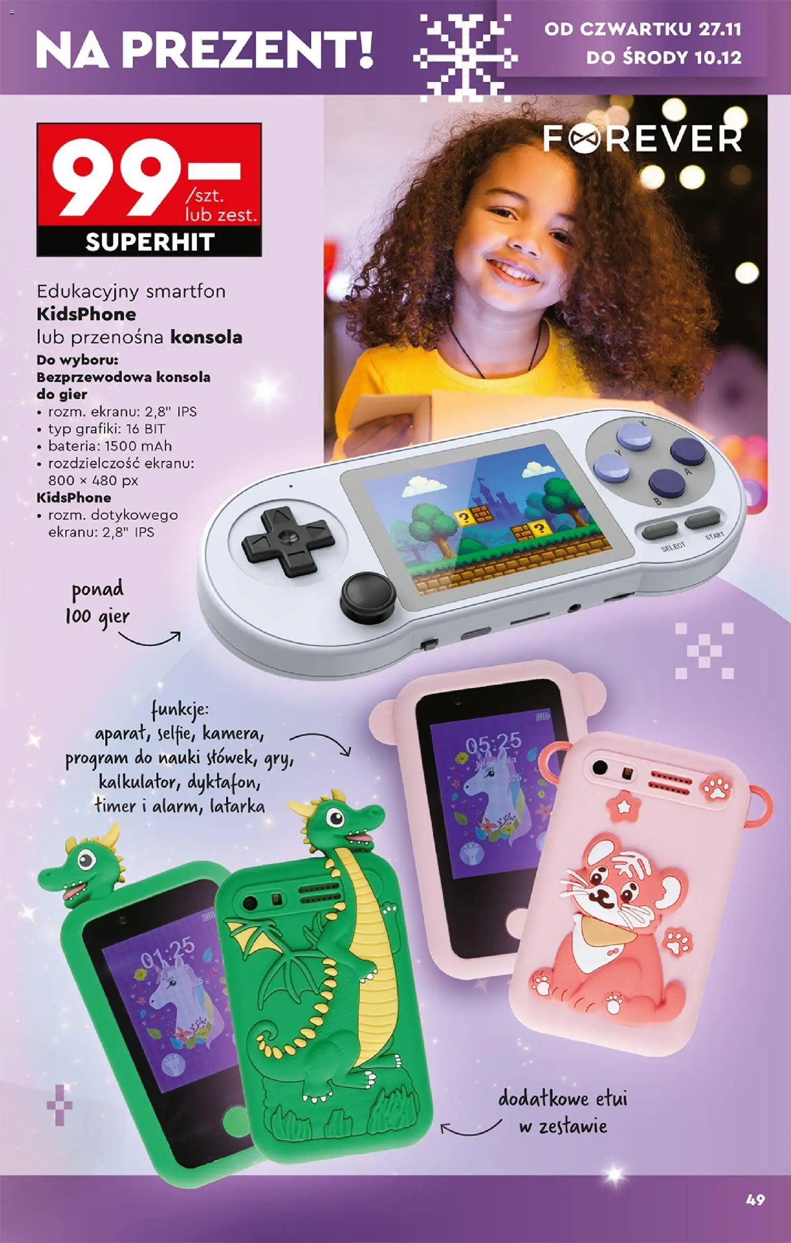 Biedronka Black Friday od 24.11.2025 | Strona: 51 | Produkty: Smartfon, Konsola do gier, Bateria, Konsola