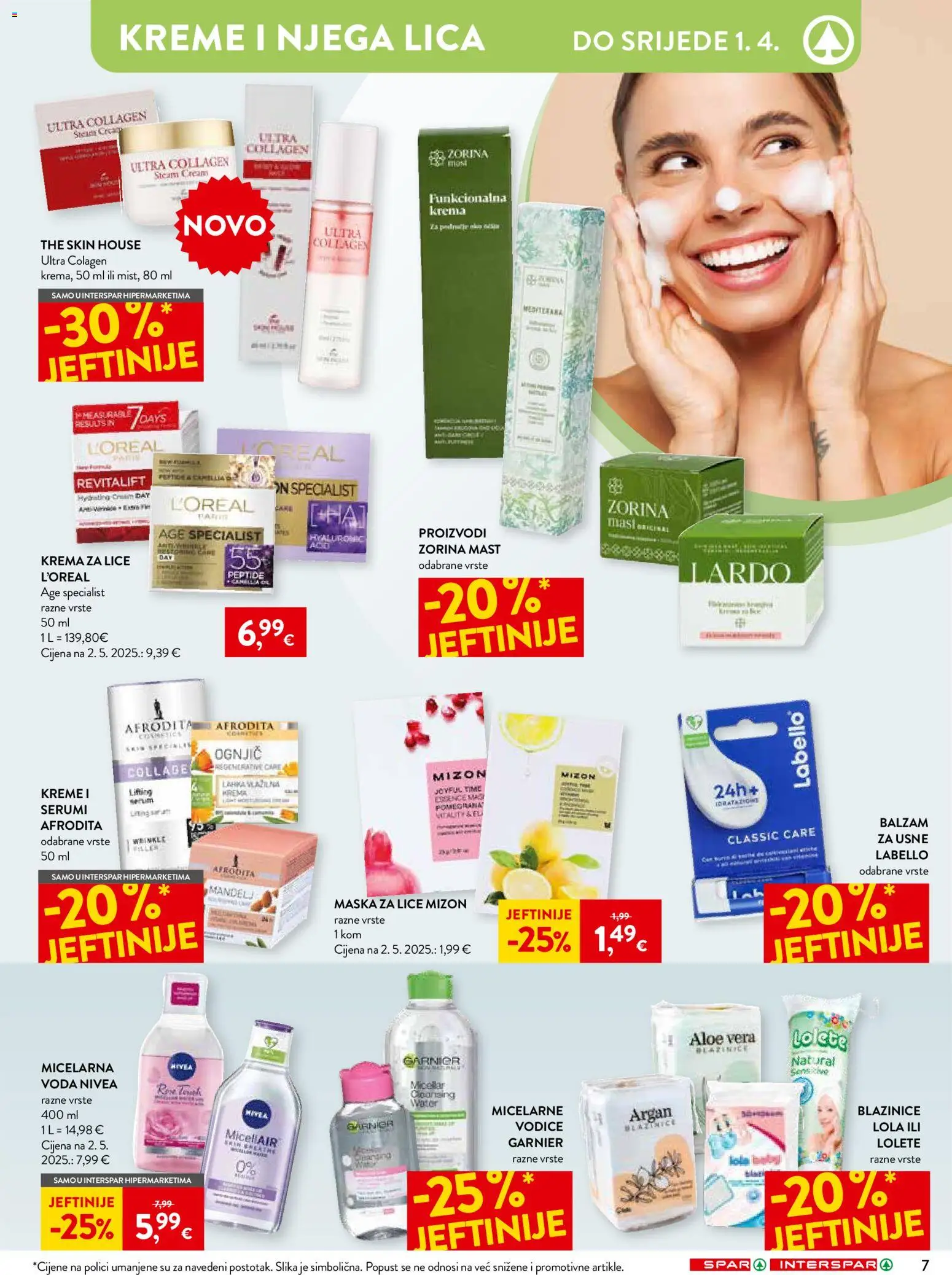 Spar katalog | vrijedi od 12.03.2026 | Stranica: 10 | Proizvodi: Krema za lice, Maska za lice, Voda, Garnier