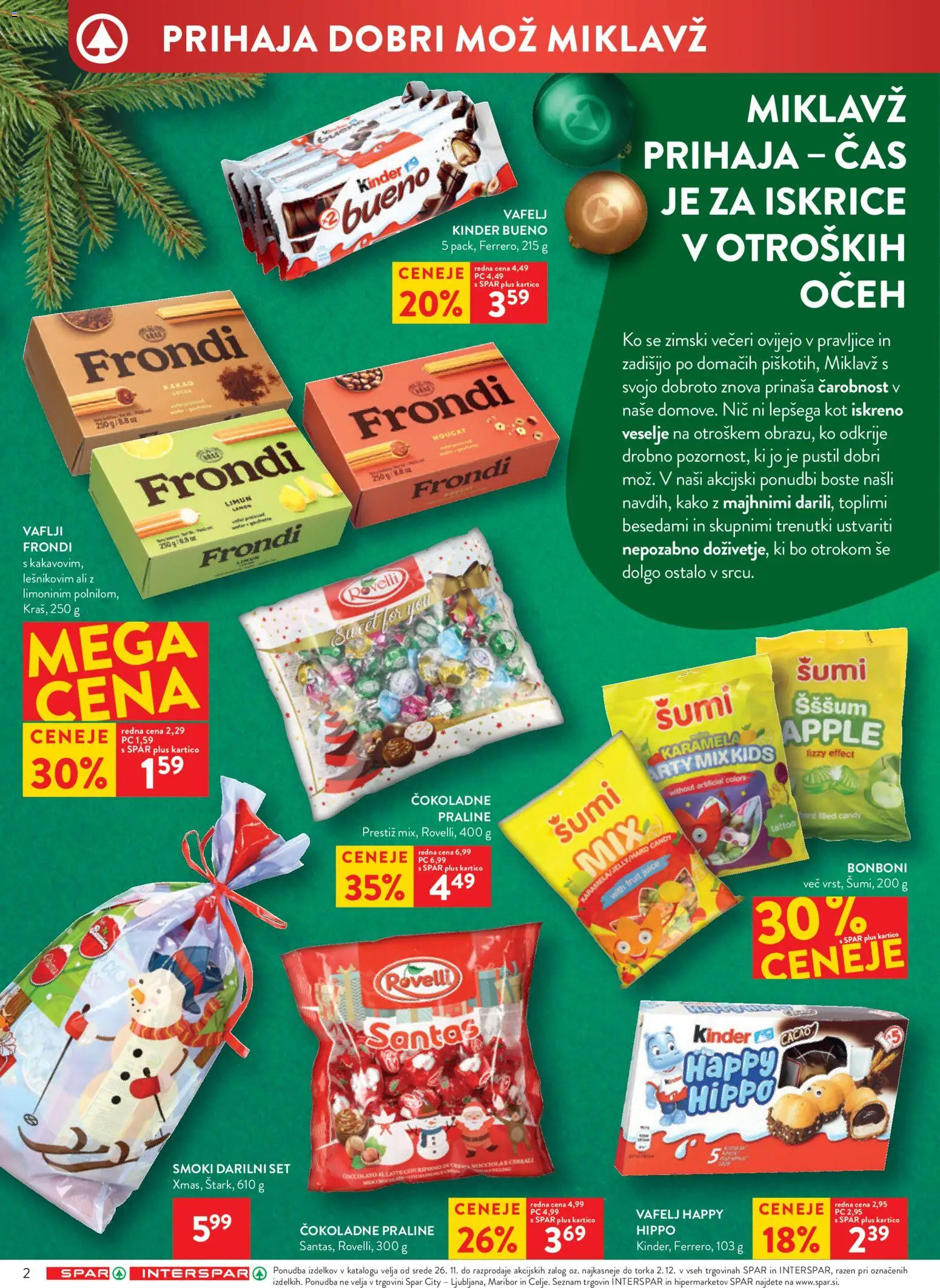 Novi Spar katalog ponudbe – veljaven od 26.11.2025 | Stran: 2