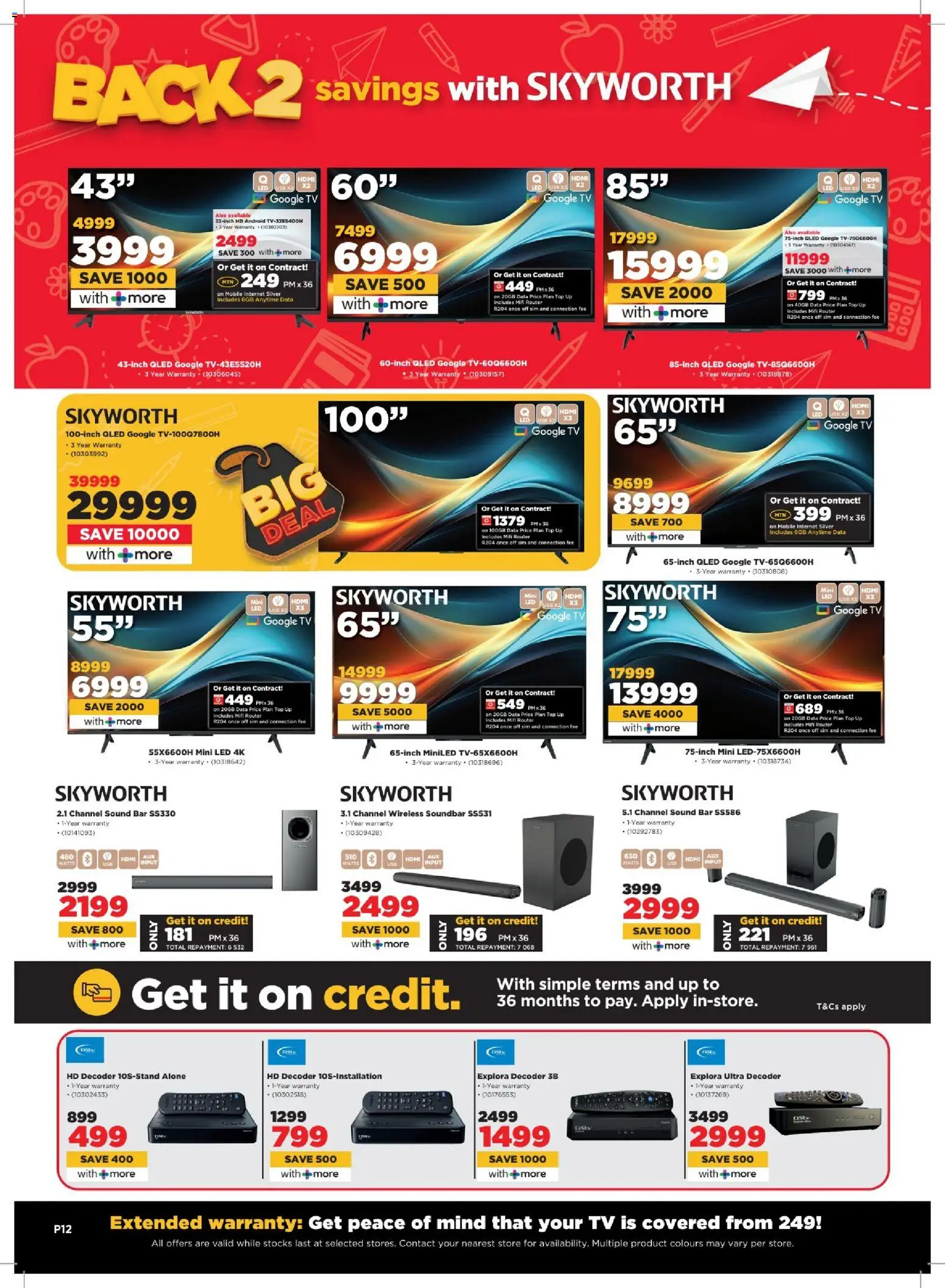 New HiFi Corp catalogue – valid from 04.02.2026 | Page: 12 | Products: Data, Decoder, TV, Soundbar