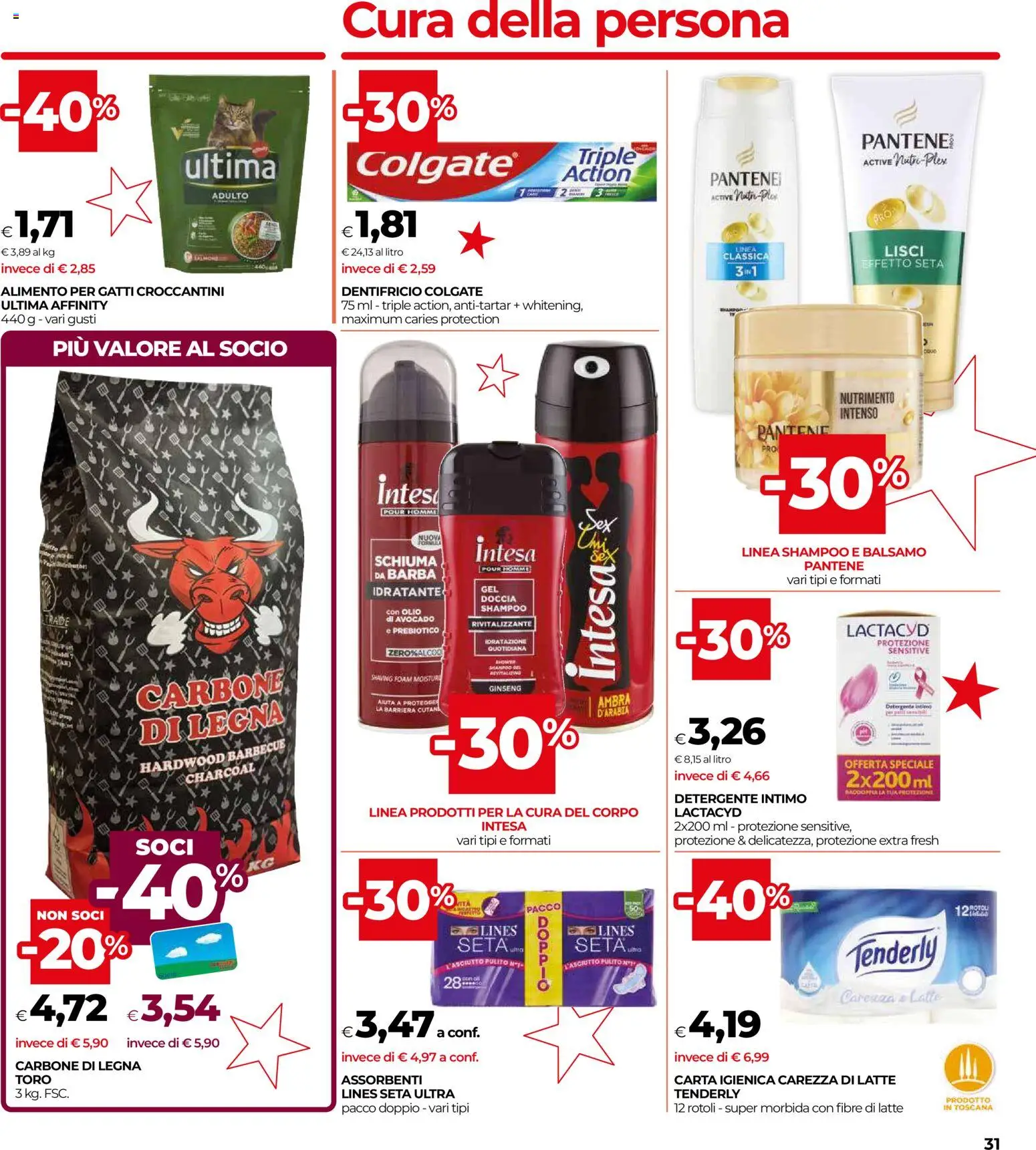 Volantino COOP del 16.12.2025 | Pagina: 31 | Prodotti: Carta igienica, Dentifricio, Barbecue, Olio