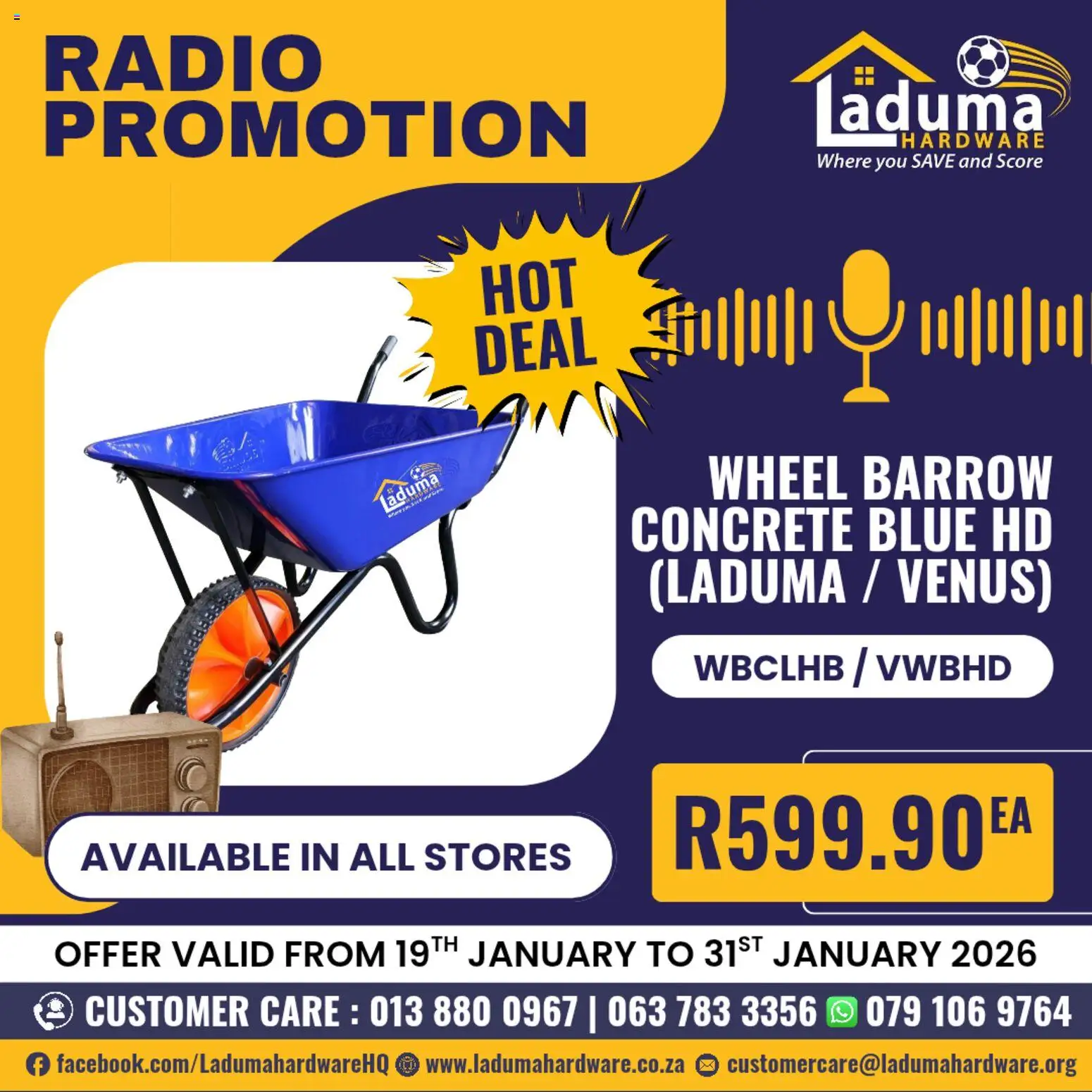 New Laduma Hardware catalogue – valid from 19.01.2026 | Page: 1 | Products: Radio