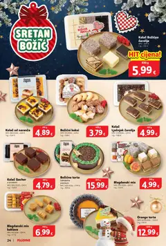 Plodine - Katalog - Pregled kataloga iz trgovine Plodine, vrijedi od 17.12.2025 | Stranica: 24 | Proizvodi: Keksi, Naranče, Lješnjak, Torta
