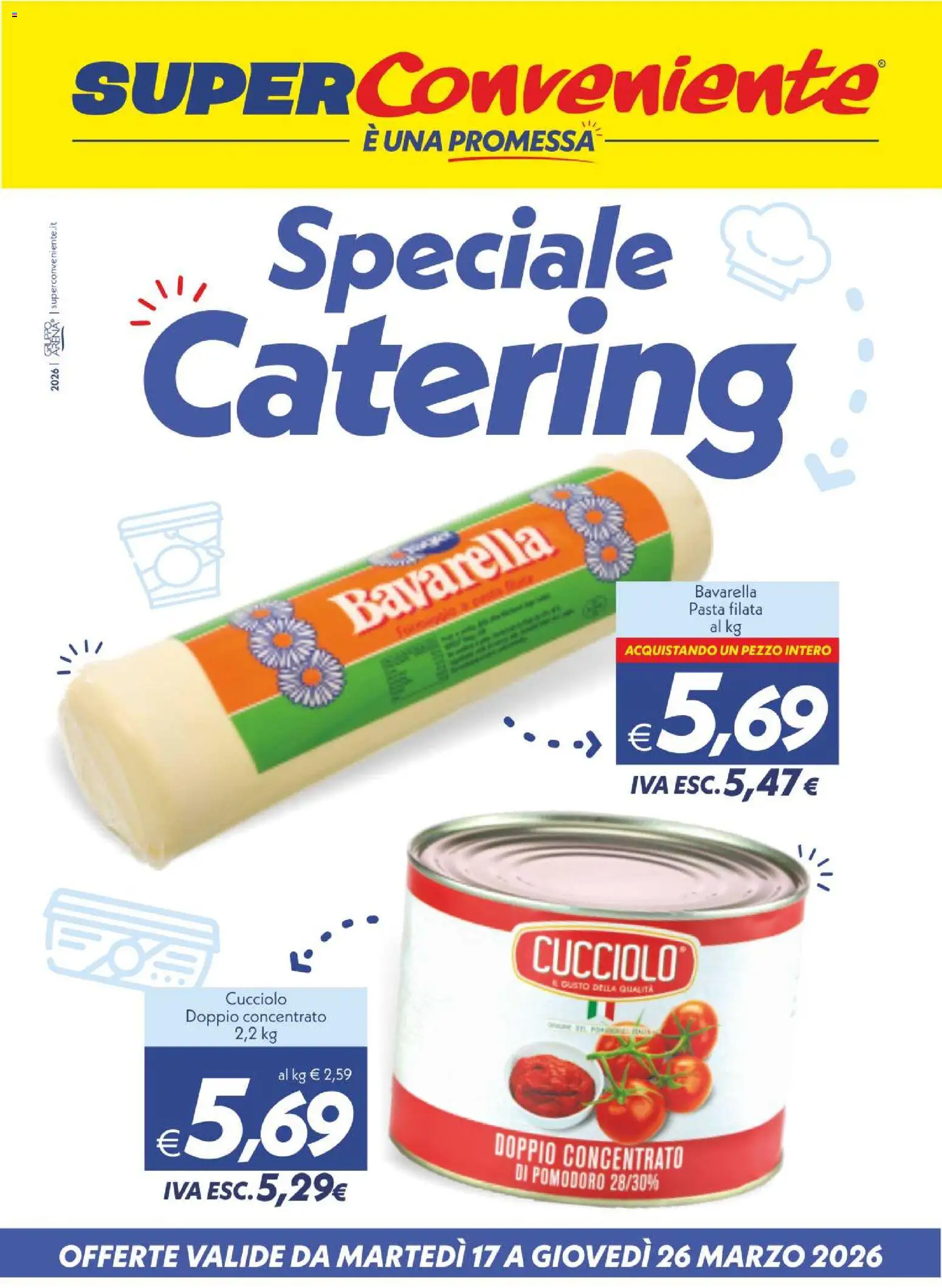 Volantino SuperConveniente del 17.03.2026 | Pagina: 1 | Prodotti: Pomodoro, Pasta