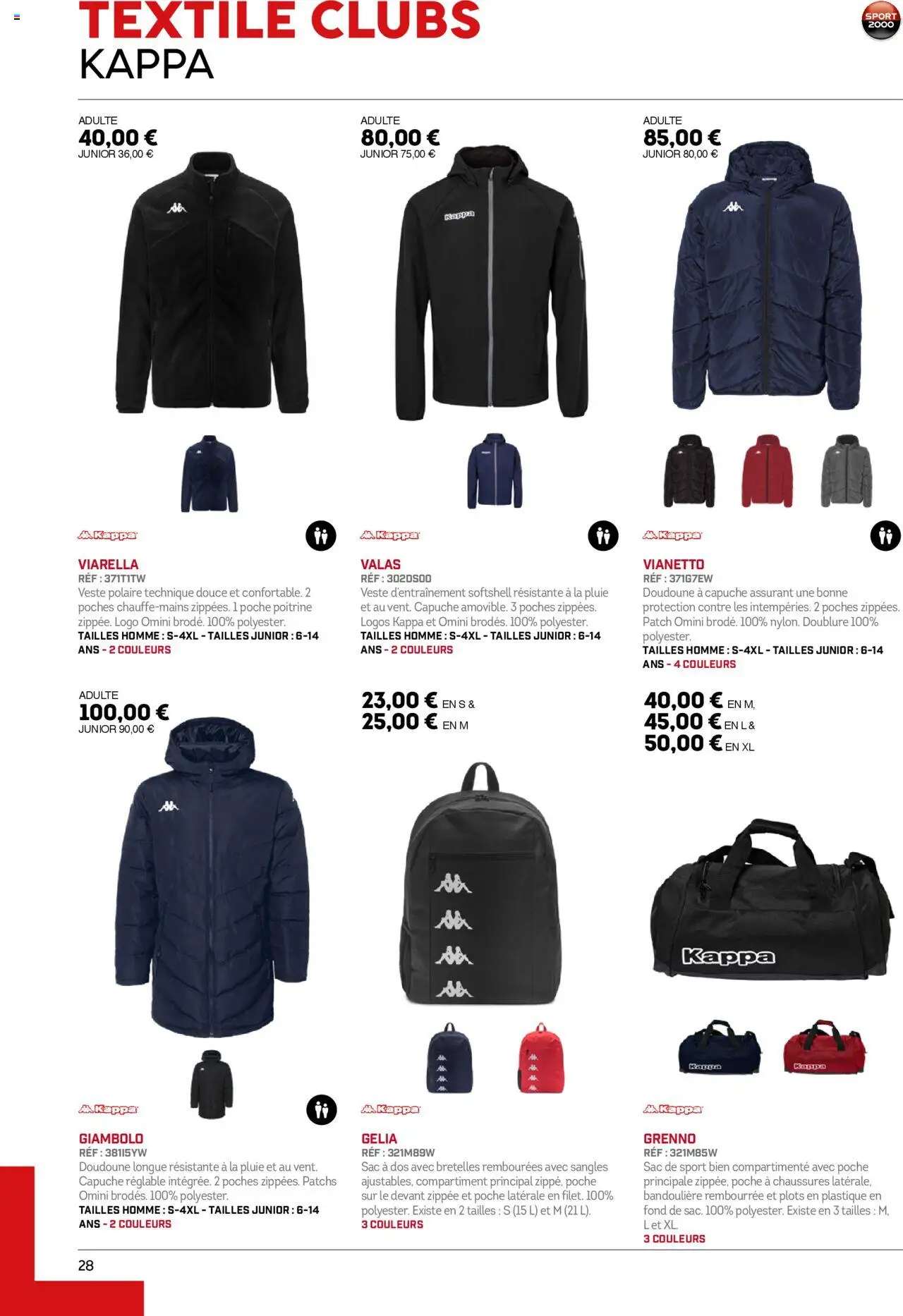  | Page: 28 | Produits: Sac, Veste, Sac à dos, Doudoune