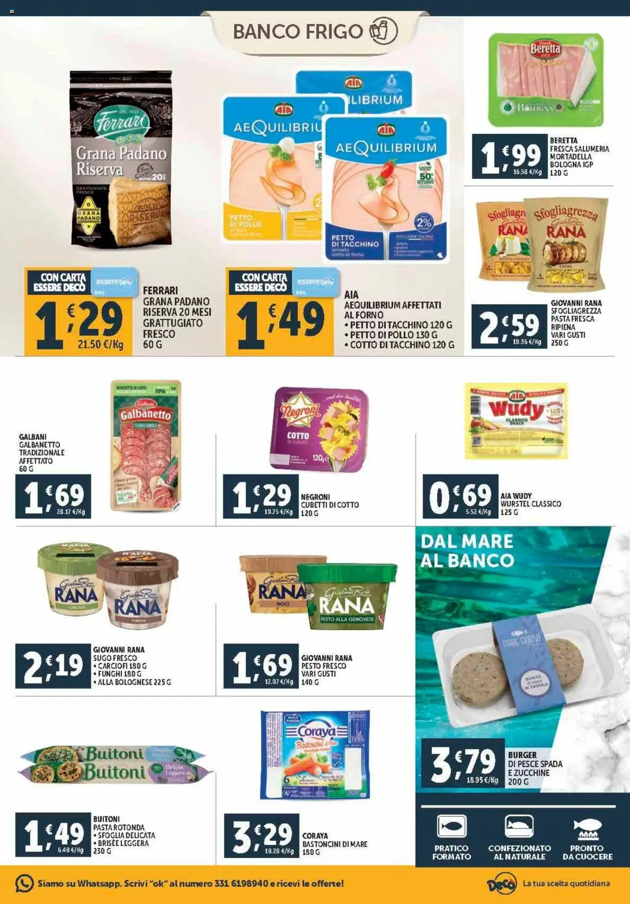 Volantino Decò del 12.09.2025 | Pagina: 7 | Prodotti: Pesce, Tacchino, Noci, Forno
