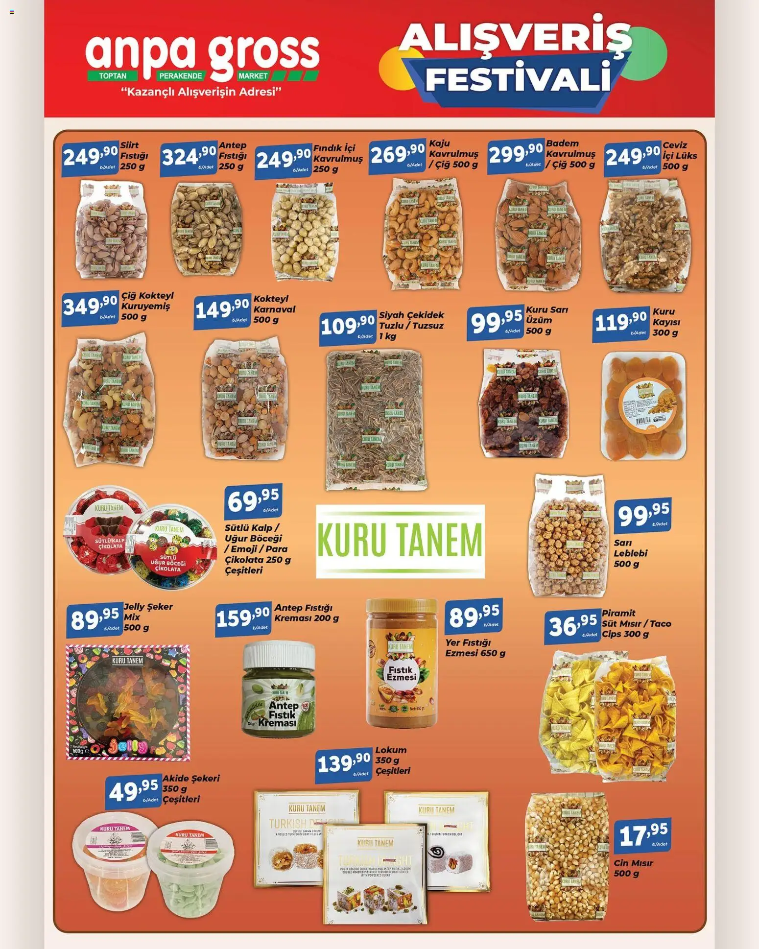 Anpa Gross Katalog - 01.11.2025 tarihinden itibaren geçerlidir | Sayfa: 9 | Ürünler: Çikolata, Cin, Cips, Kayısı