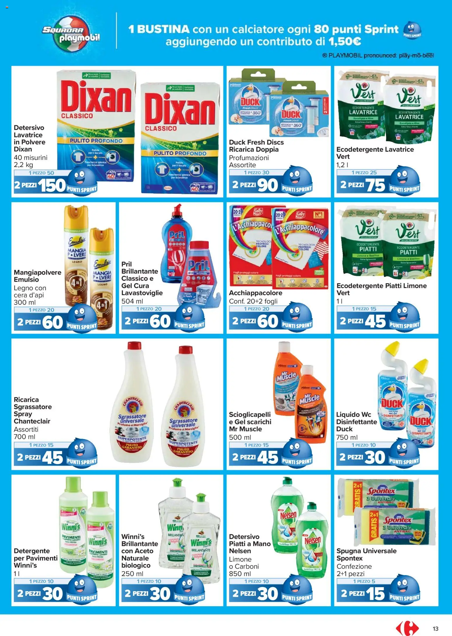 Volantino Carrefour del 17.11.2025 | Pagina: 13 | Prodotti: Limone, Lavatrice, Aceto, Profumo