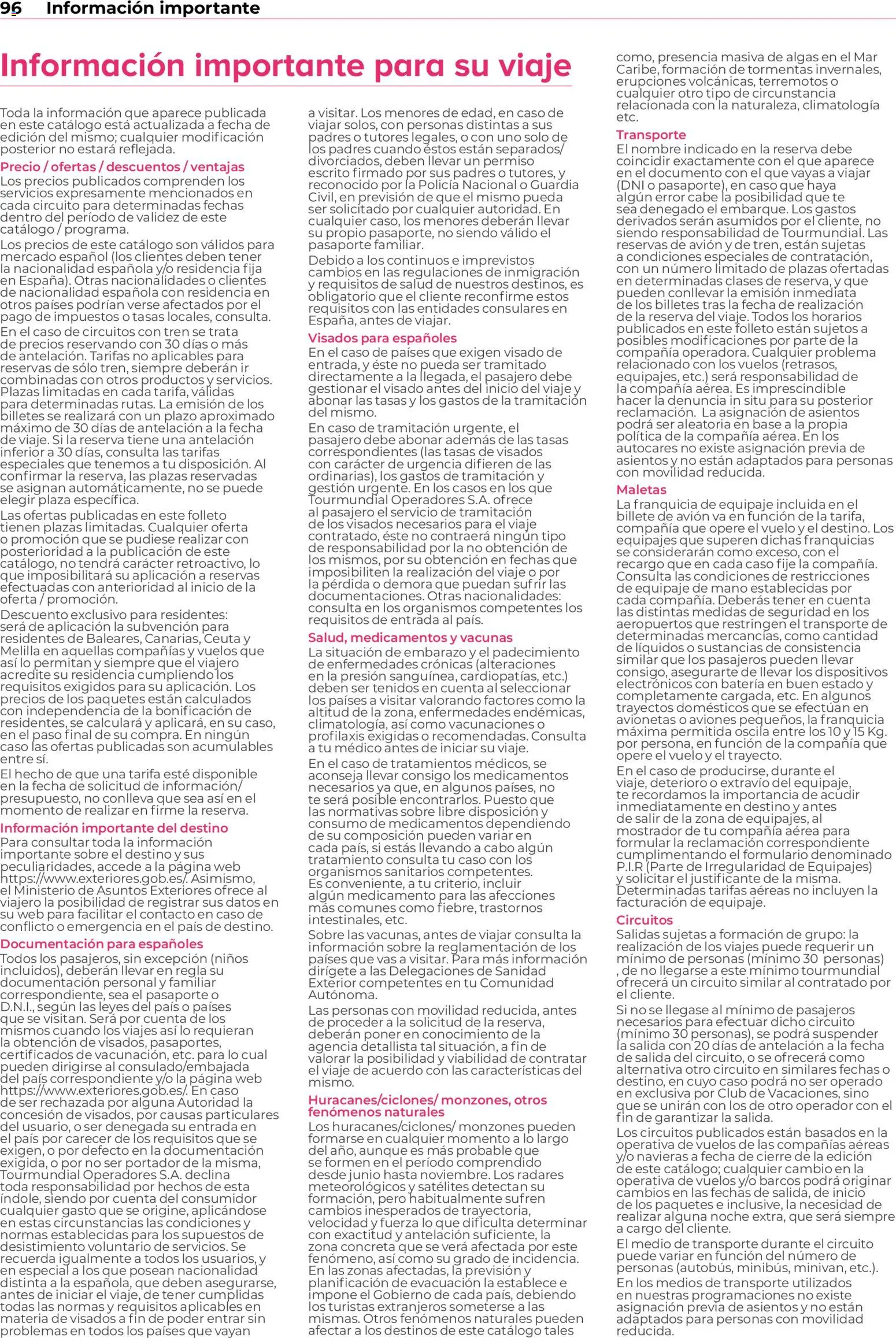 Viajes El Corte Inglés Circuitos exclusivos │ válido desde el 28.03.2026 | Página: 96 | Productos: Té, Batería