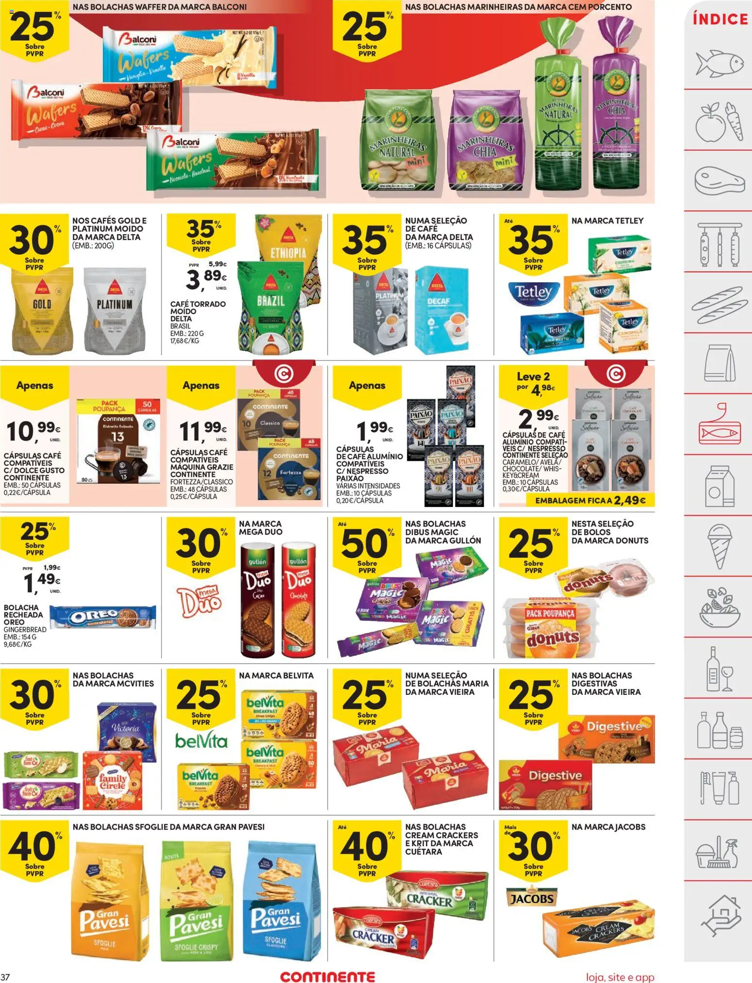Continente folheto │ válido de 26.12.2025 | Página: 37 | Produtos: Bolachas, Nespresso, Café, Dolce gusto