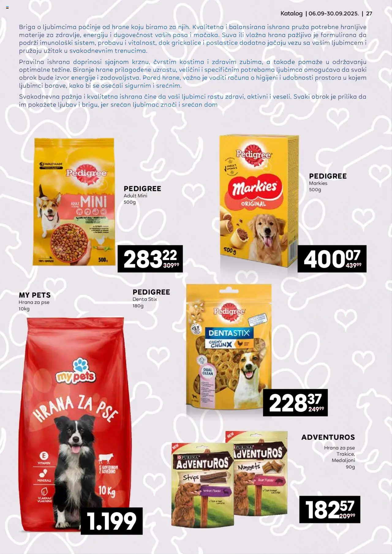 Idea katalog - važi od 06.09.2025 | Strana: 27 | Proizvode: Pedigree, Hrana za pse