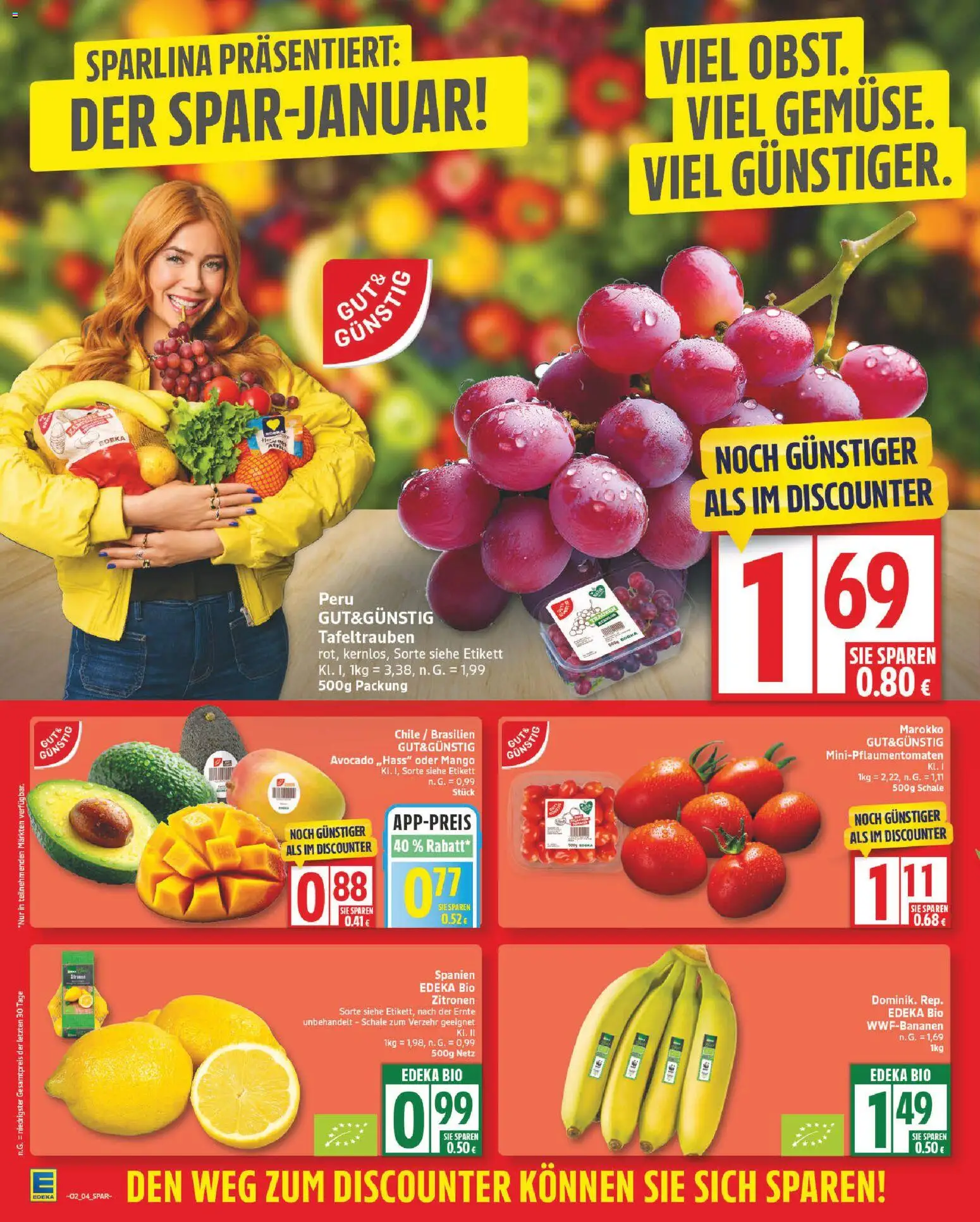 Edeka Prospekt 	 – gültig ab 05.01.2026 | Seite: 4 | Produkte: Avocado, Mango, Zitronen