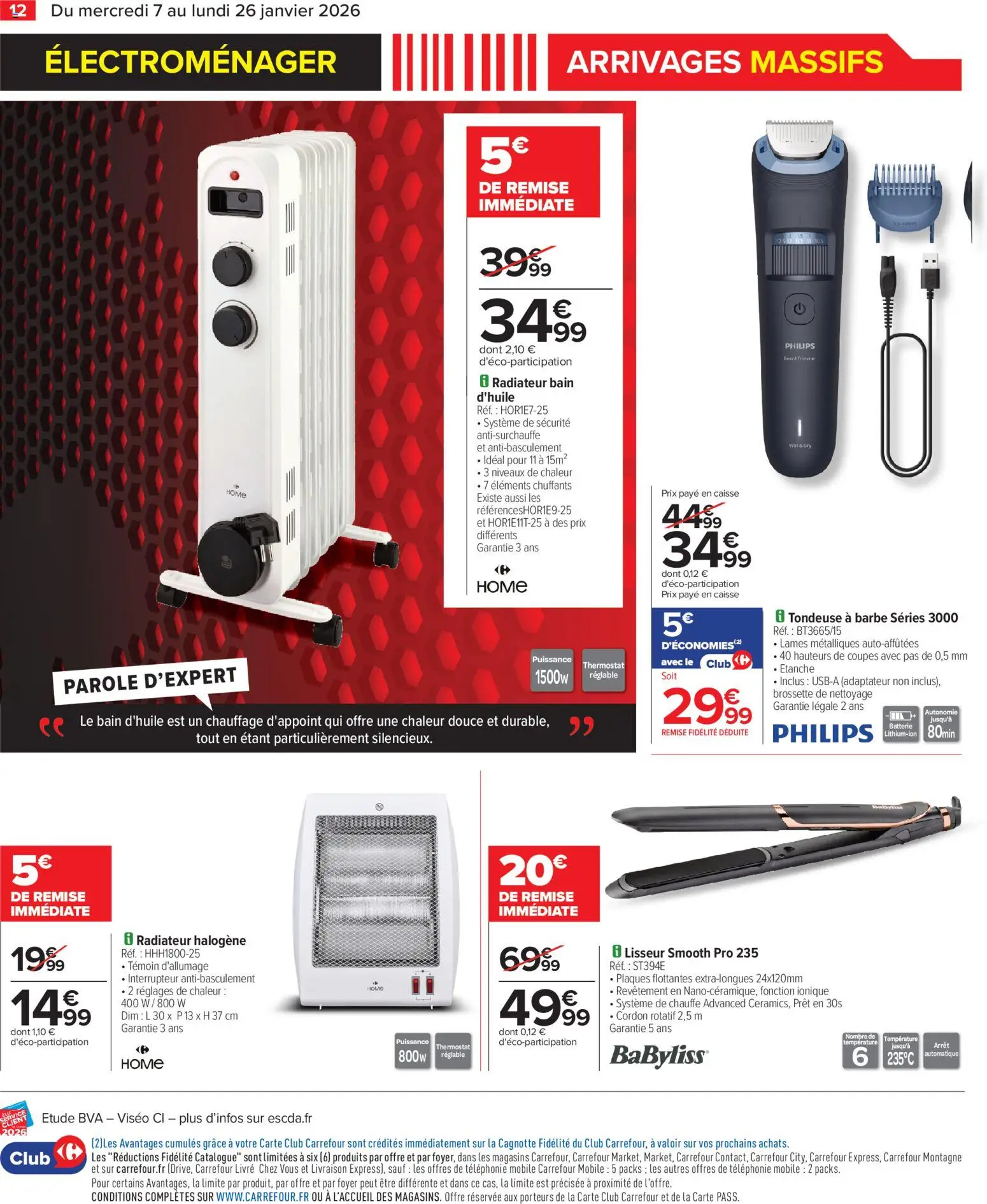 {H1} | Page: 14 | Produits: Adaptateur, Tondeuse a barbe, Lisseur, Radiateur