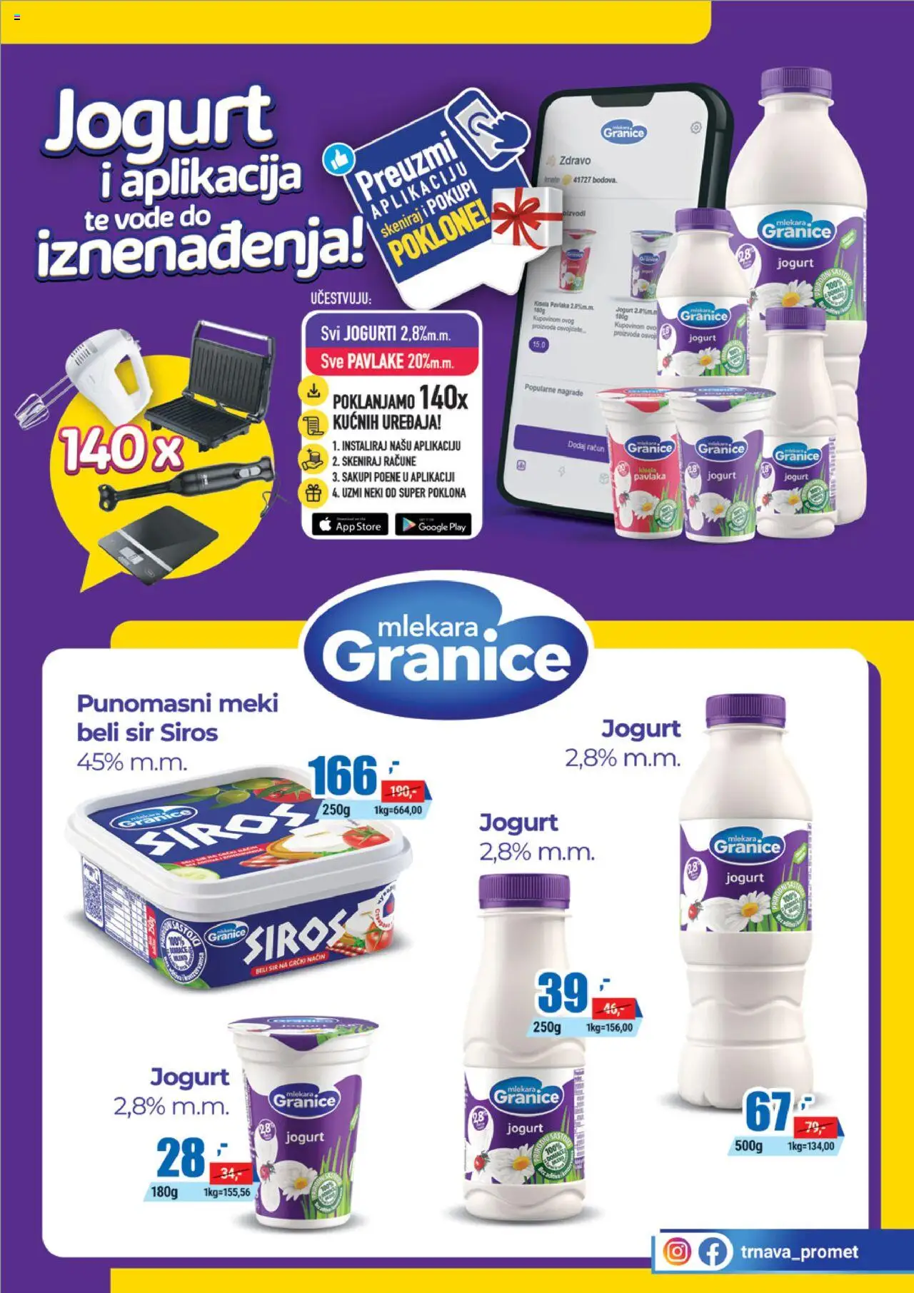 Trnava Promet katalog - važi od 16.06.2025 | Strana: 5 | Proizvode: Sir, Jogurt, Pavlaka