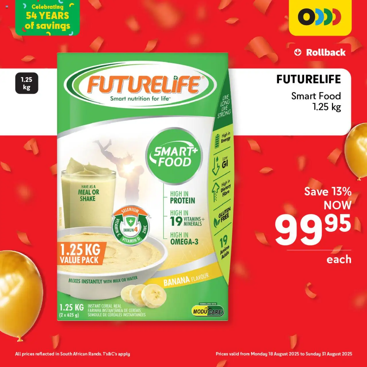 Makro After Party Breakfast  │ valid from 18.08.2025 | Page: 10 | Products: Detergente líquido, Vitamins, Milk, Water