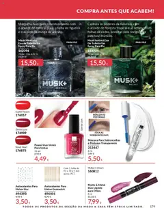 Pré-visualização Musk Mineralis Eau de Toilette Em Spray Para Ele, Mergulha num puro robustecimento com o acorde de mineral puro, a folha de figueira e o acorde de musgo de arenito. 75 ml válido de 01.10.2025 | Página: 179