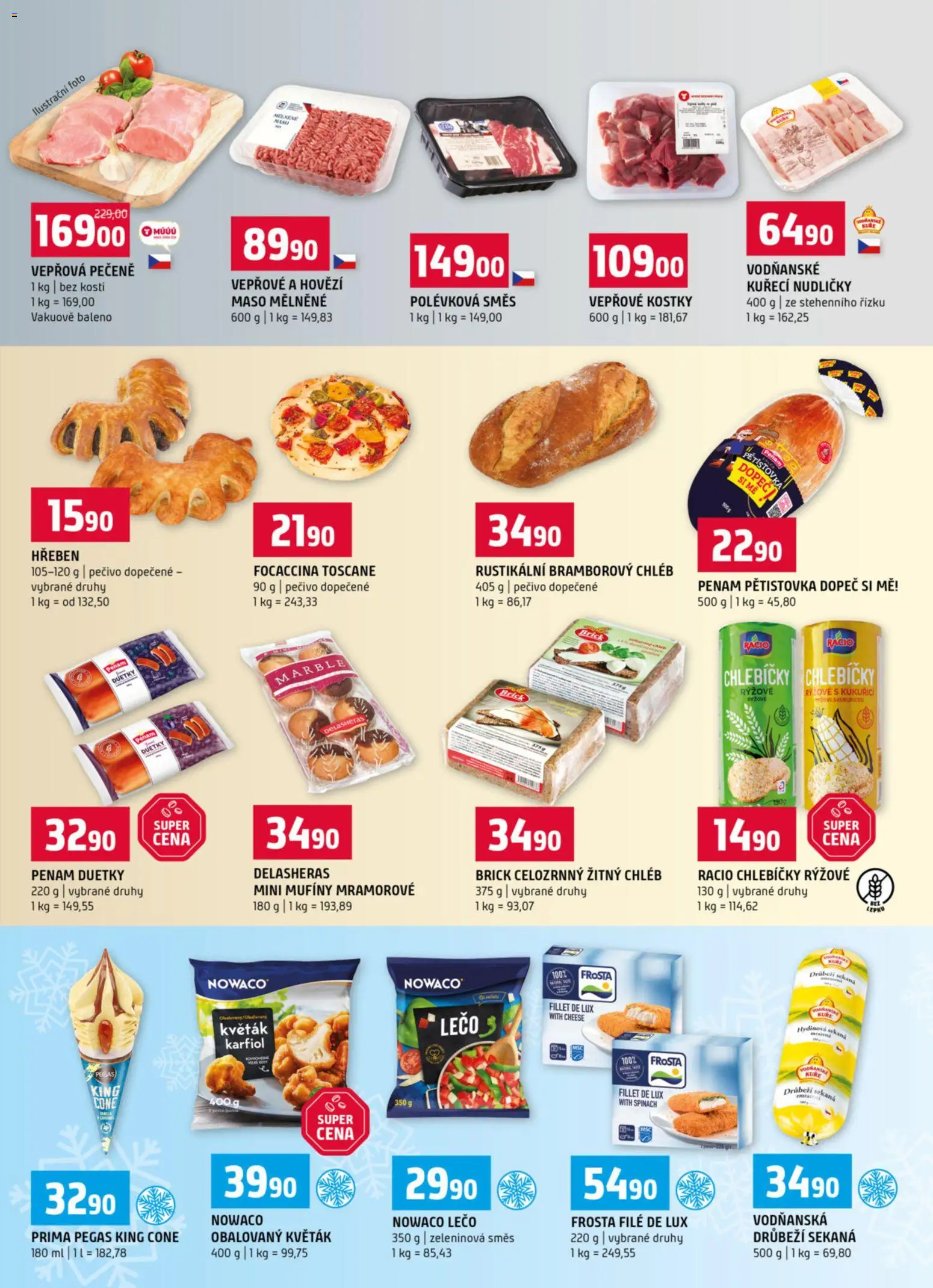 Terno leták od 12.11.2025 | Strana: 3 | Produkty: Chléb, Kostky, Kuře, Lečo